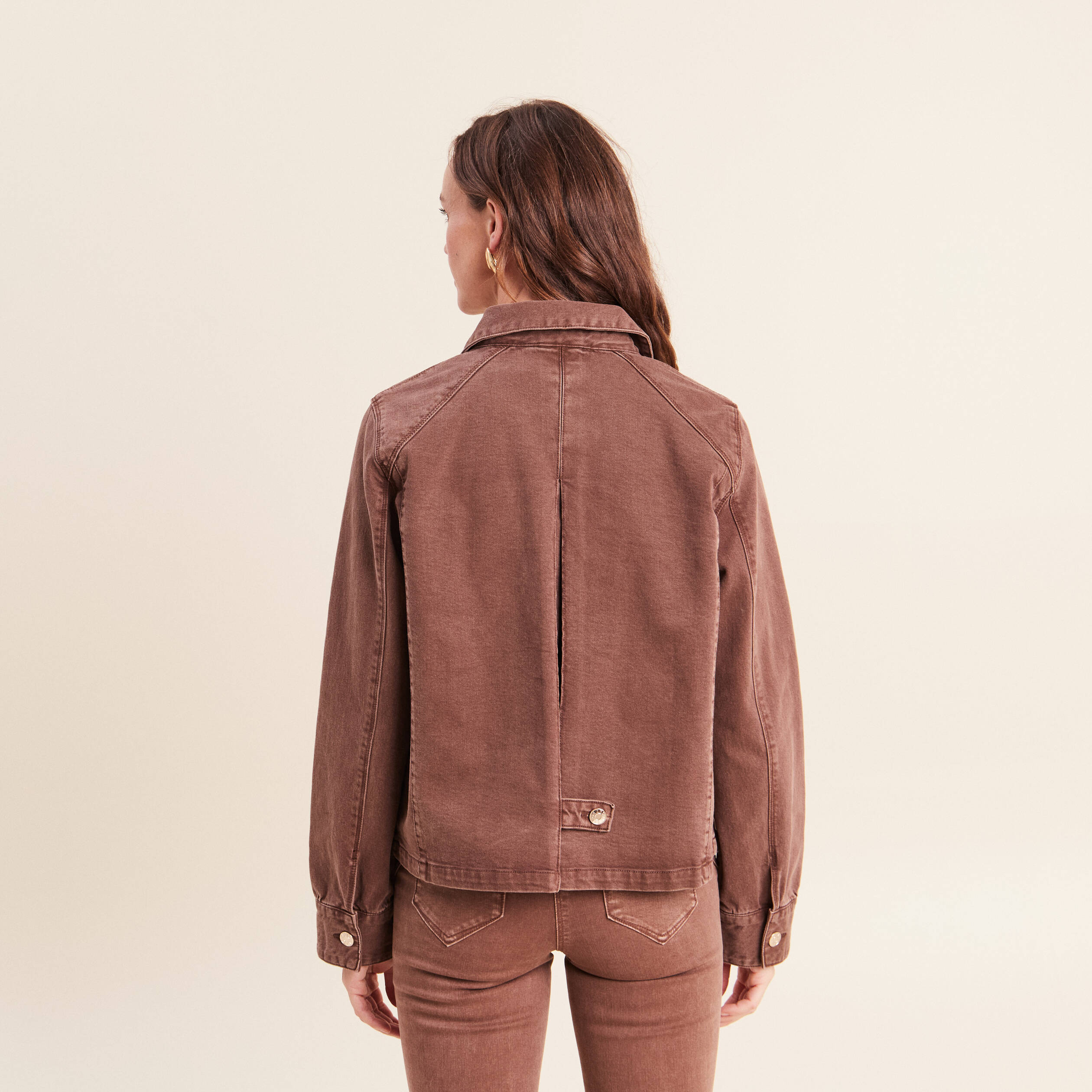 Veste ample marron femme