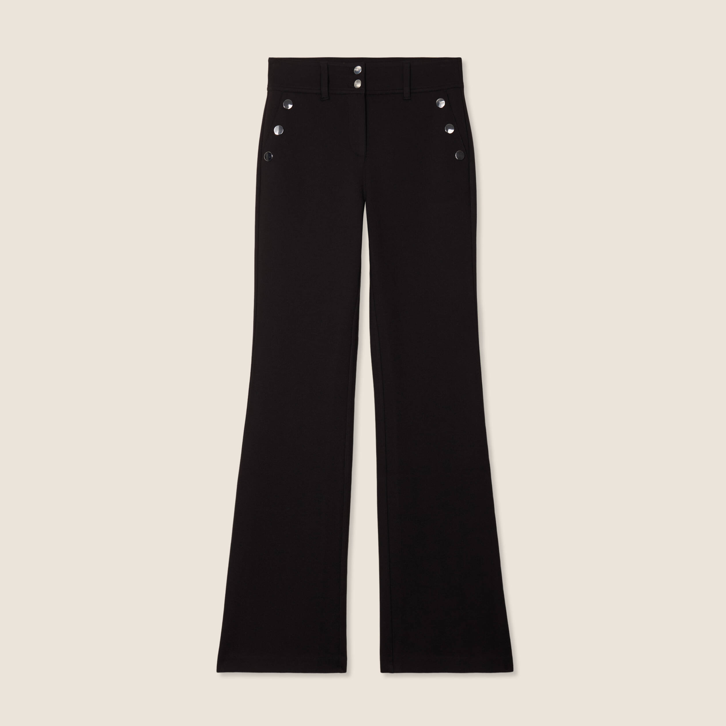 pantalon bootcut a pont noir femme Pantalon bootcut à pont noir femme