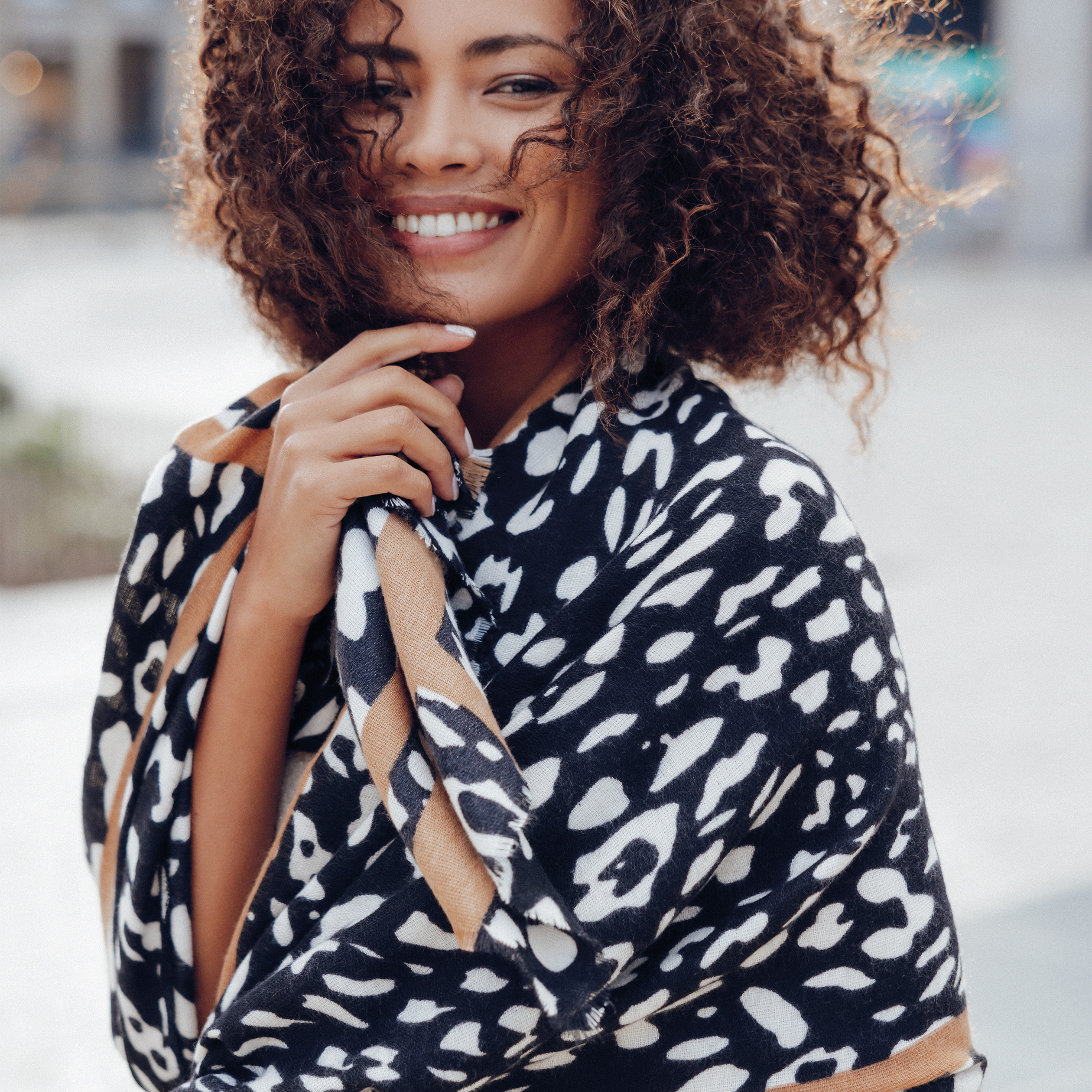 Foulard HARCOUR FRED - Femme - Noir - Neuf