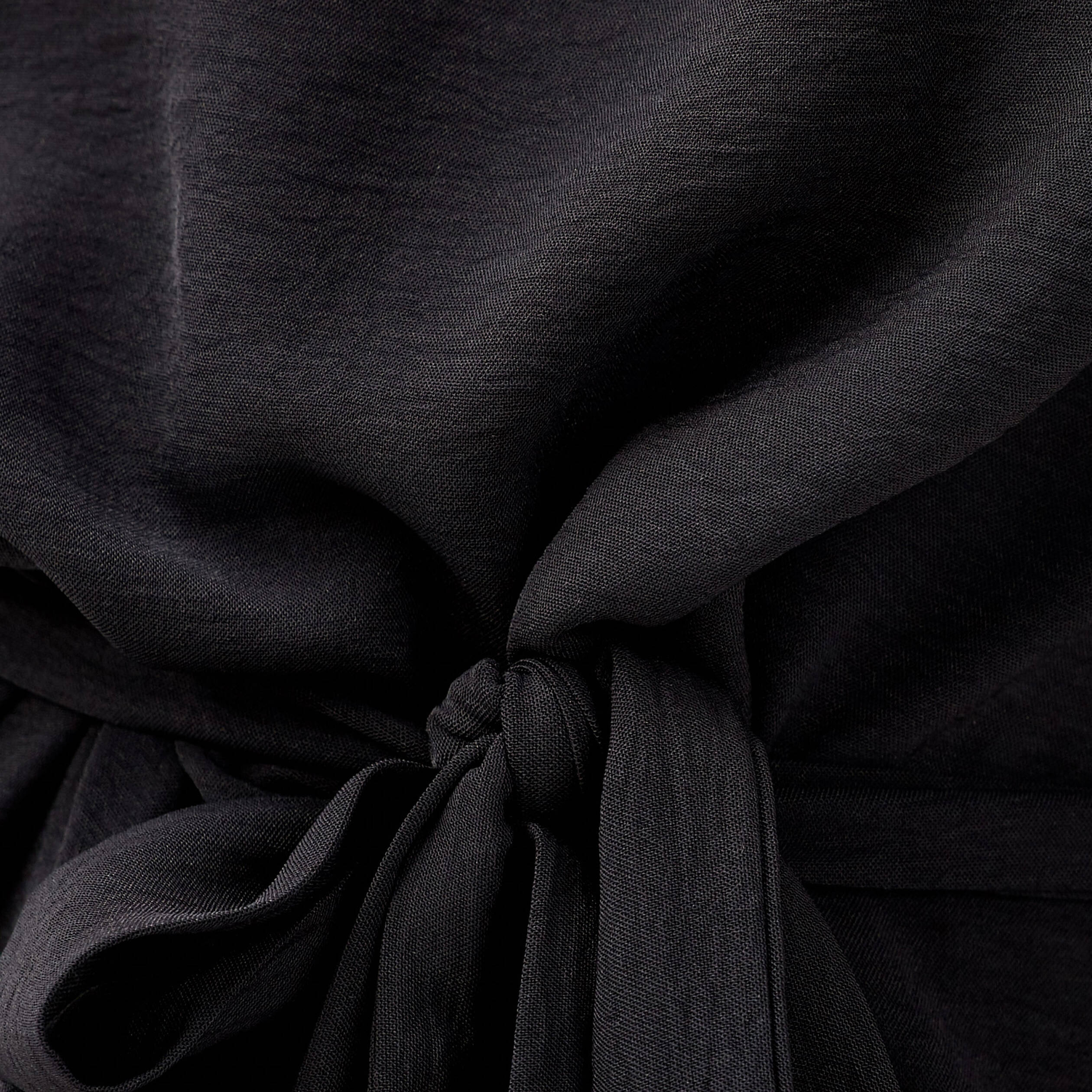 robe longue droite ceinturee noir femme Robe longue droite ceinturée noir femme