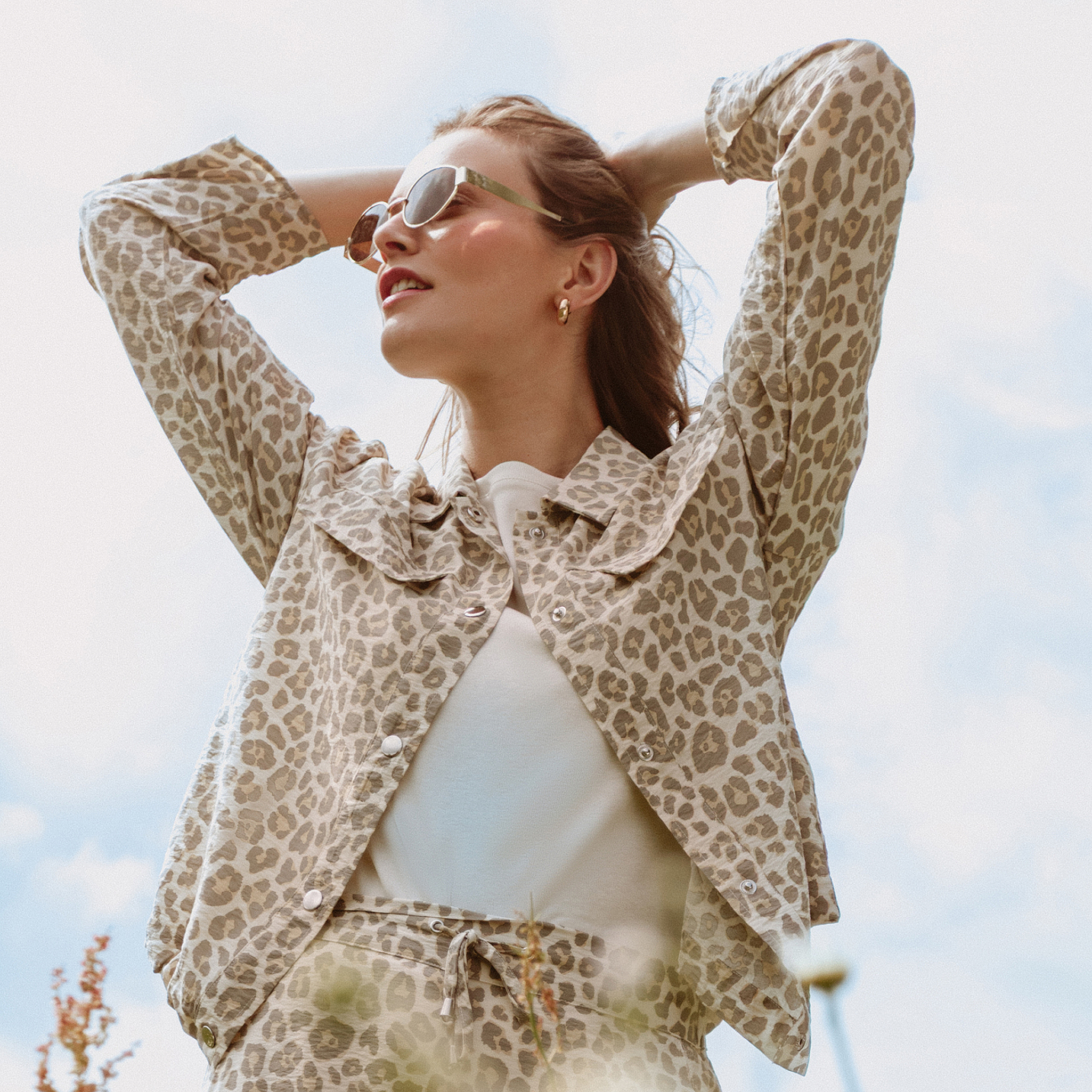 Chemise esprit veste blanc femme