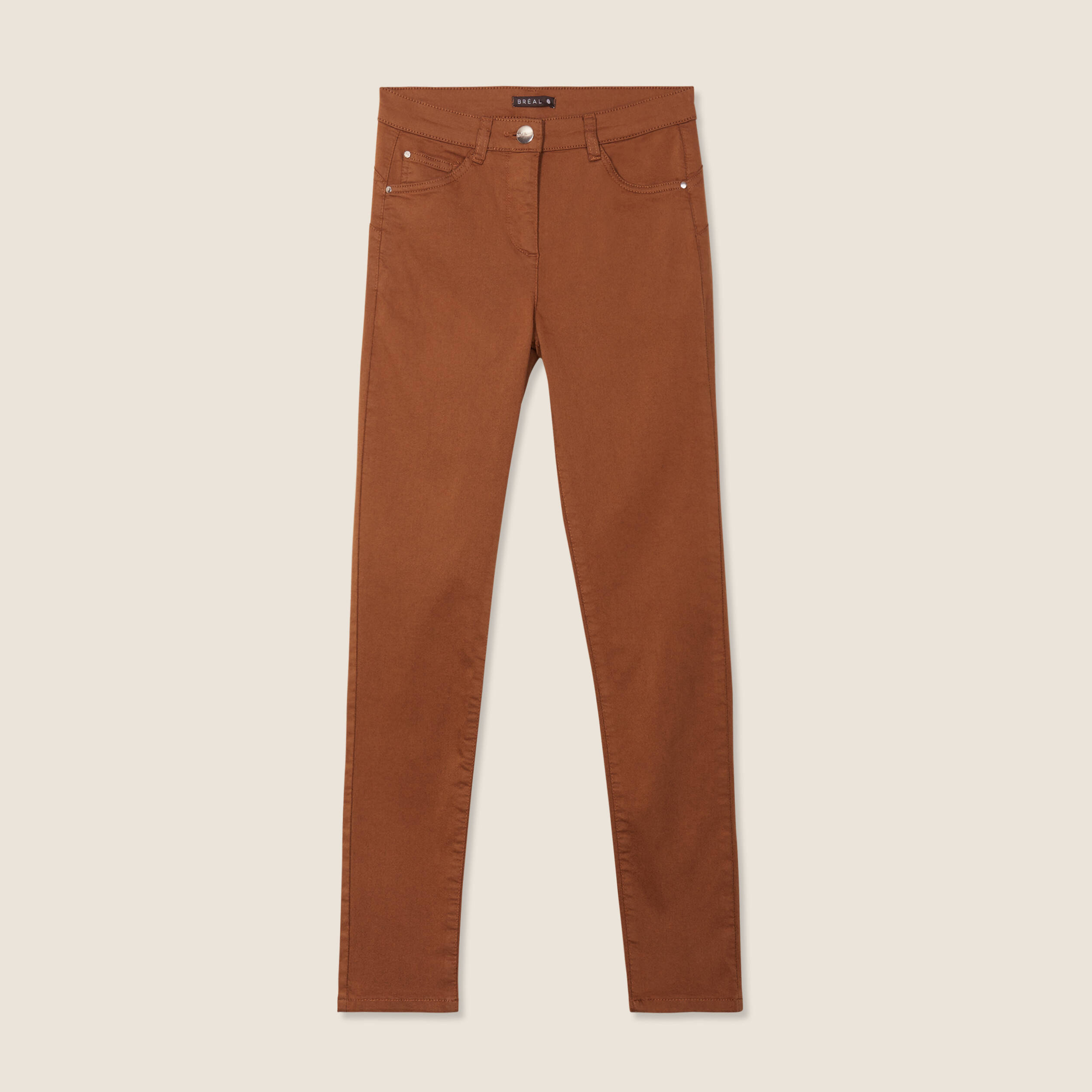 pantalon leger taille standard 78eme taupe femme Pantalon léger taille standard 7/8ème taupe femme