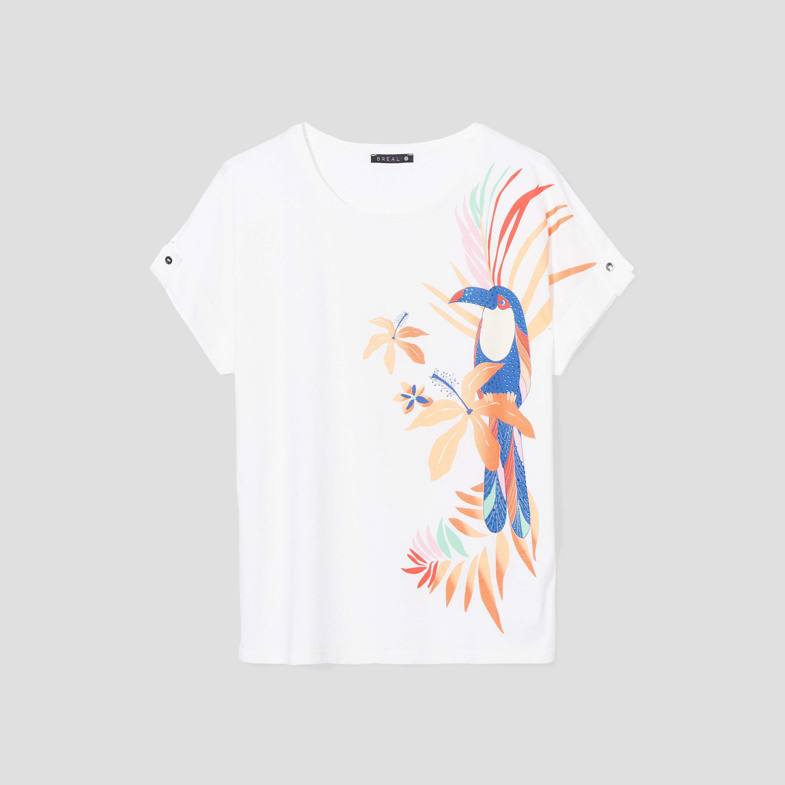 t shirt manches courtes ecru femme T-shirt manches courtes ecru femme