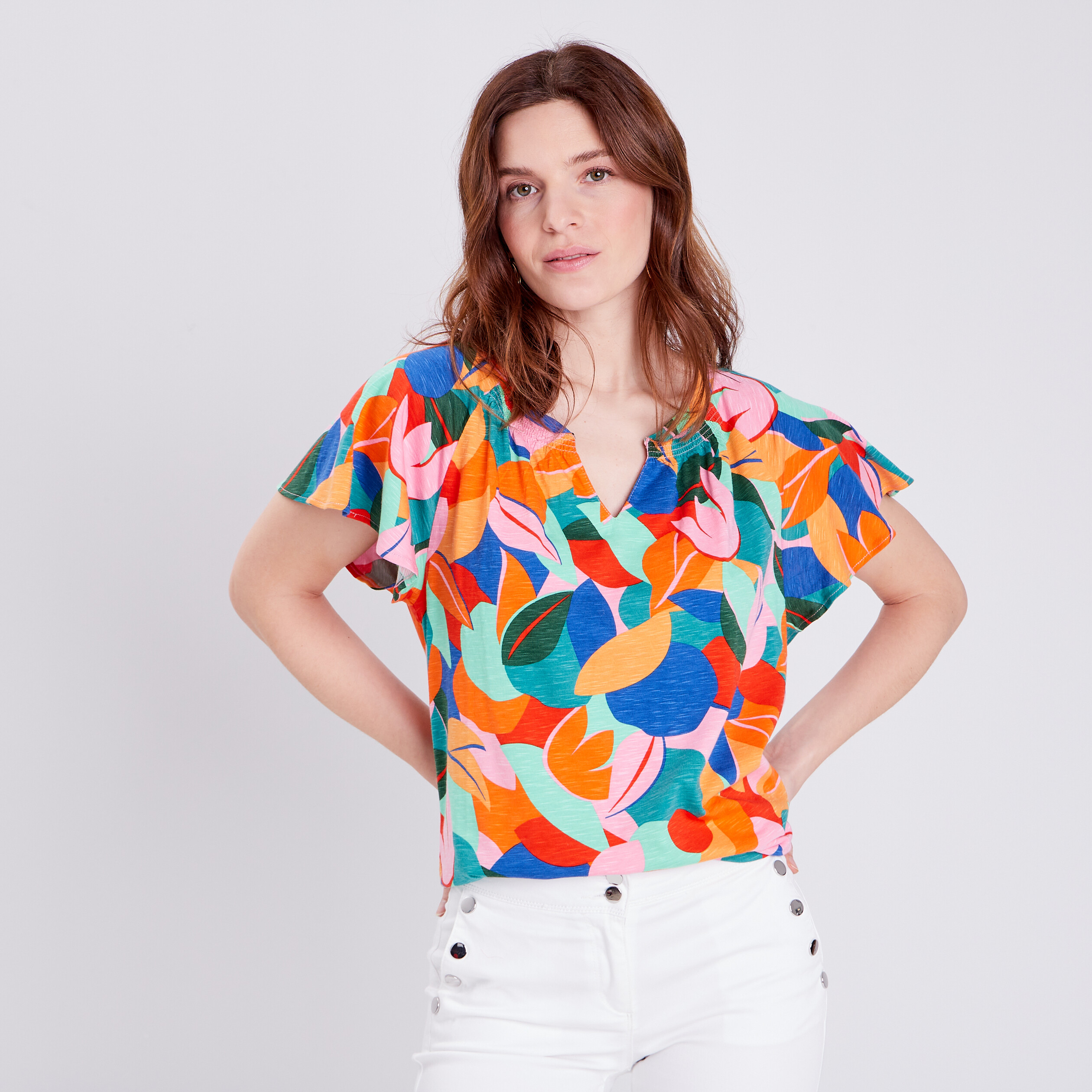 t shirt manches courtes rose pastel femme T-shirt manches courtes rose pastel femme