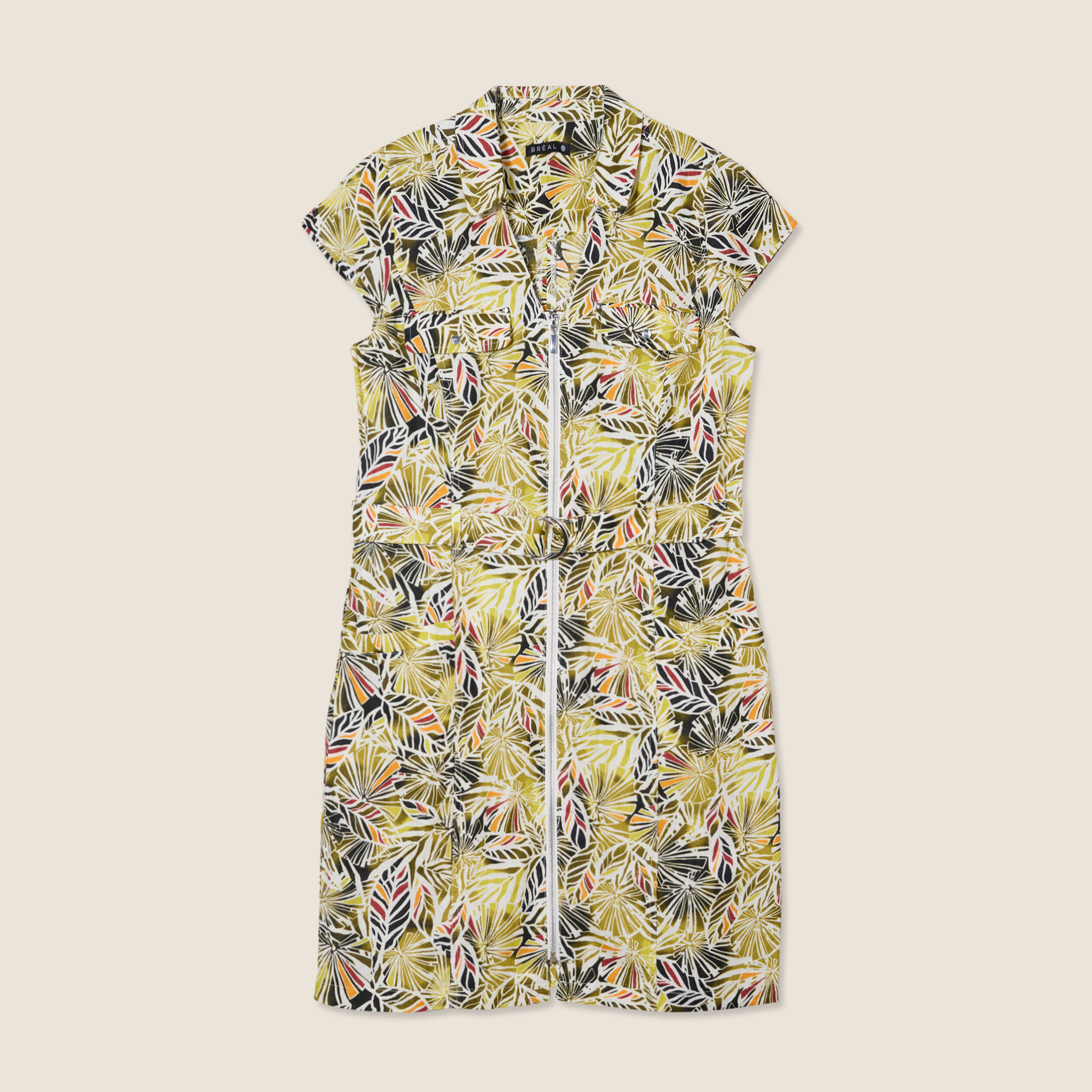 robe droite zippee vert femme Robe droite zippée vert femme
