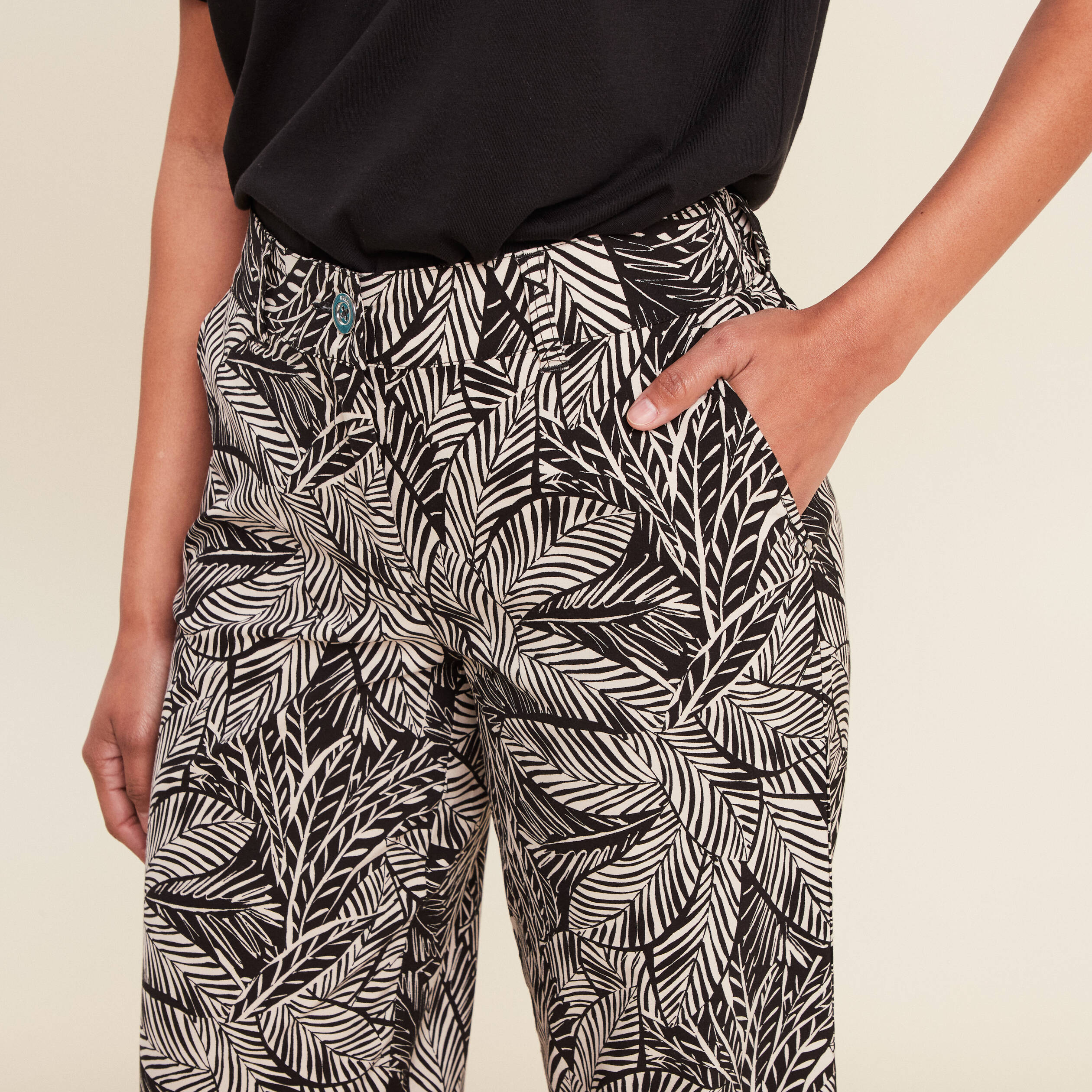 pantalon large 78eme noir femme Pantalon large 7/8ème noir femme