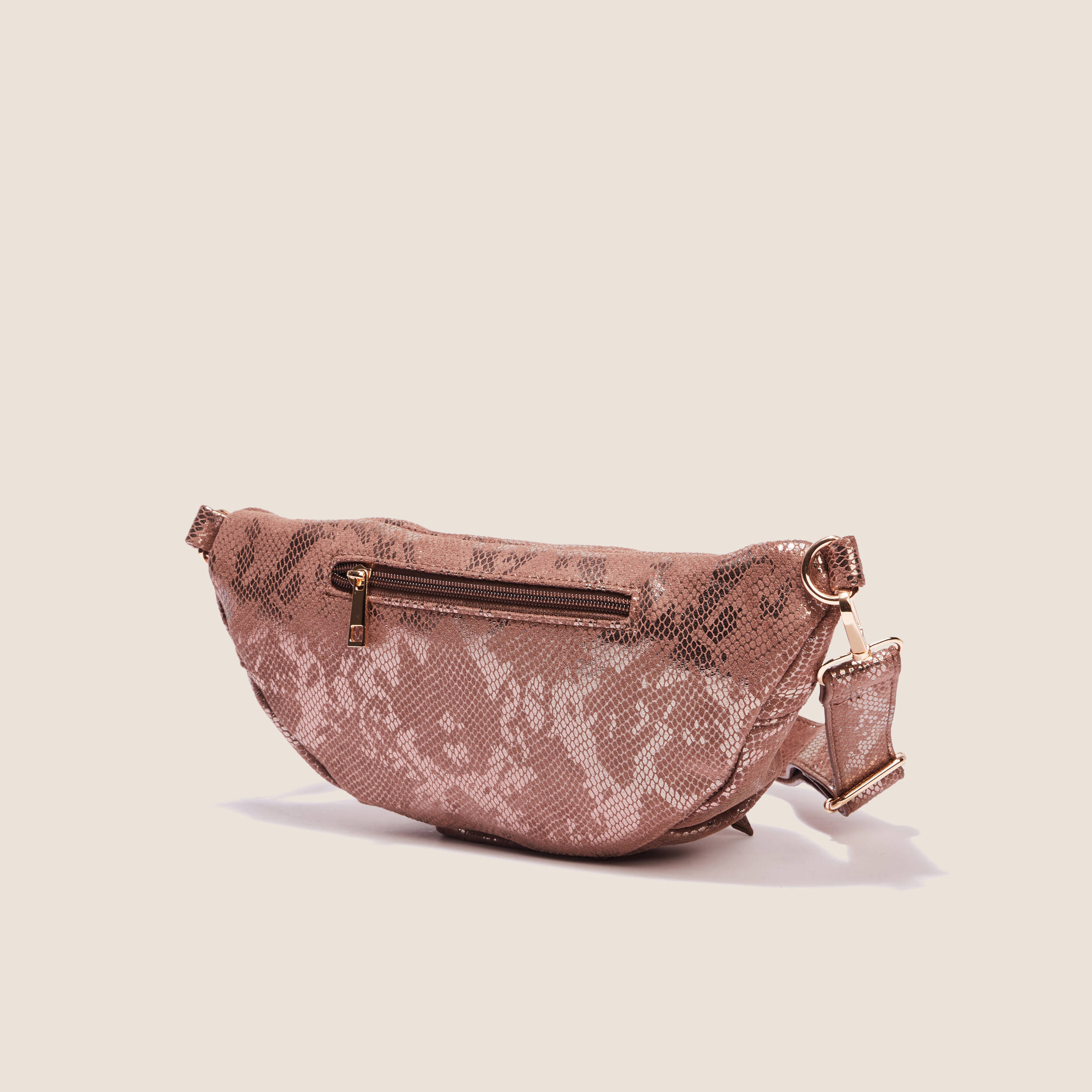 sac banane irise taupe femme Sac banane irisé taupe femme