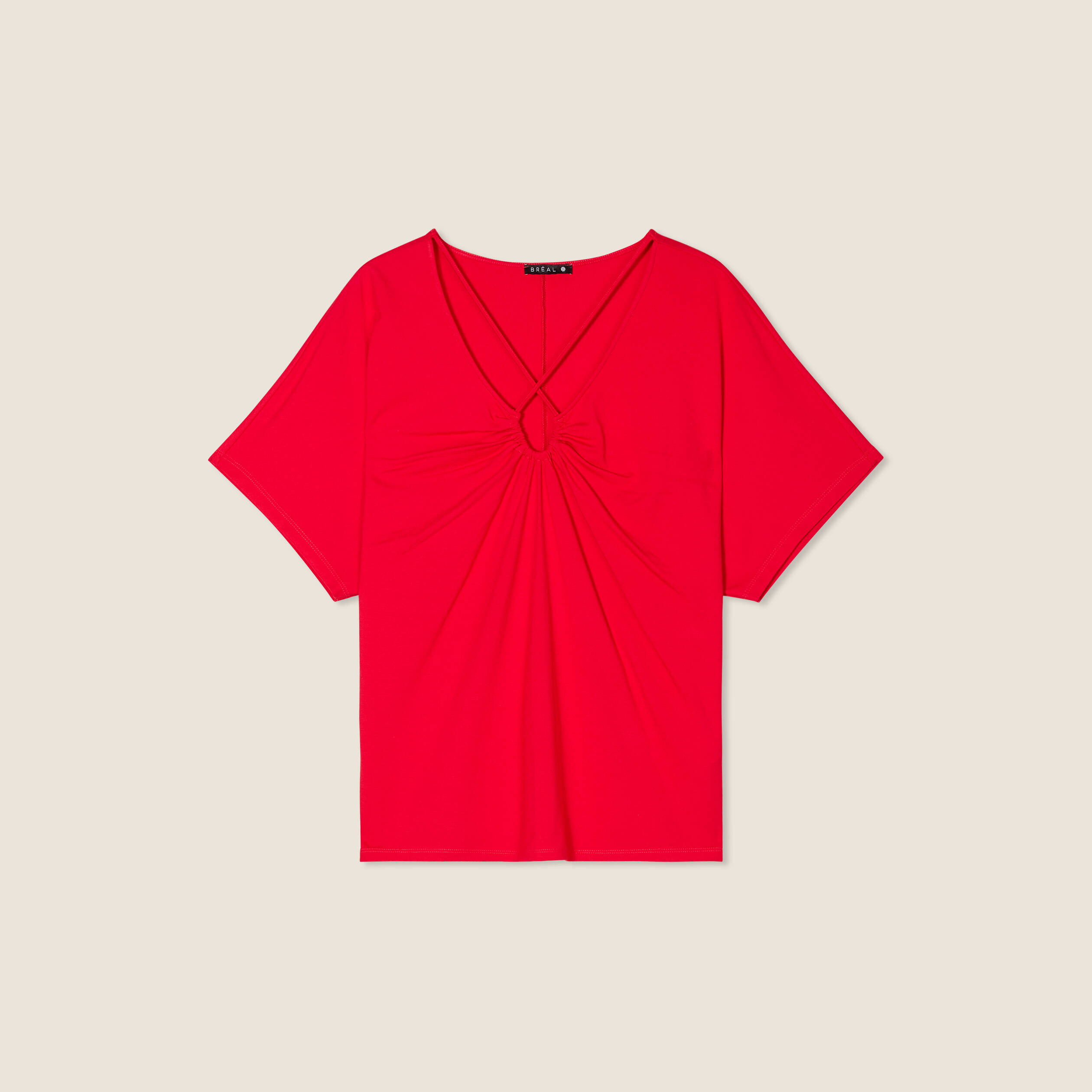 t shirt manches courtes rouge femme T-shirt manches courtes rouge femme