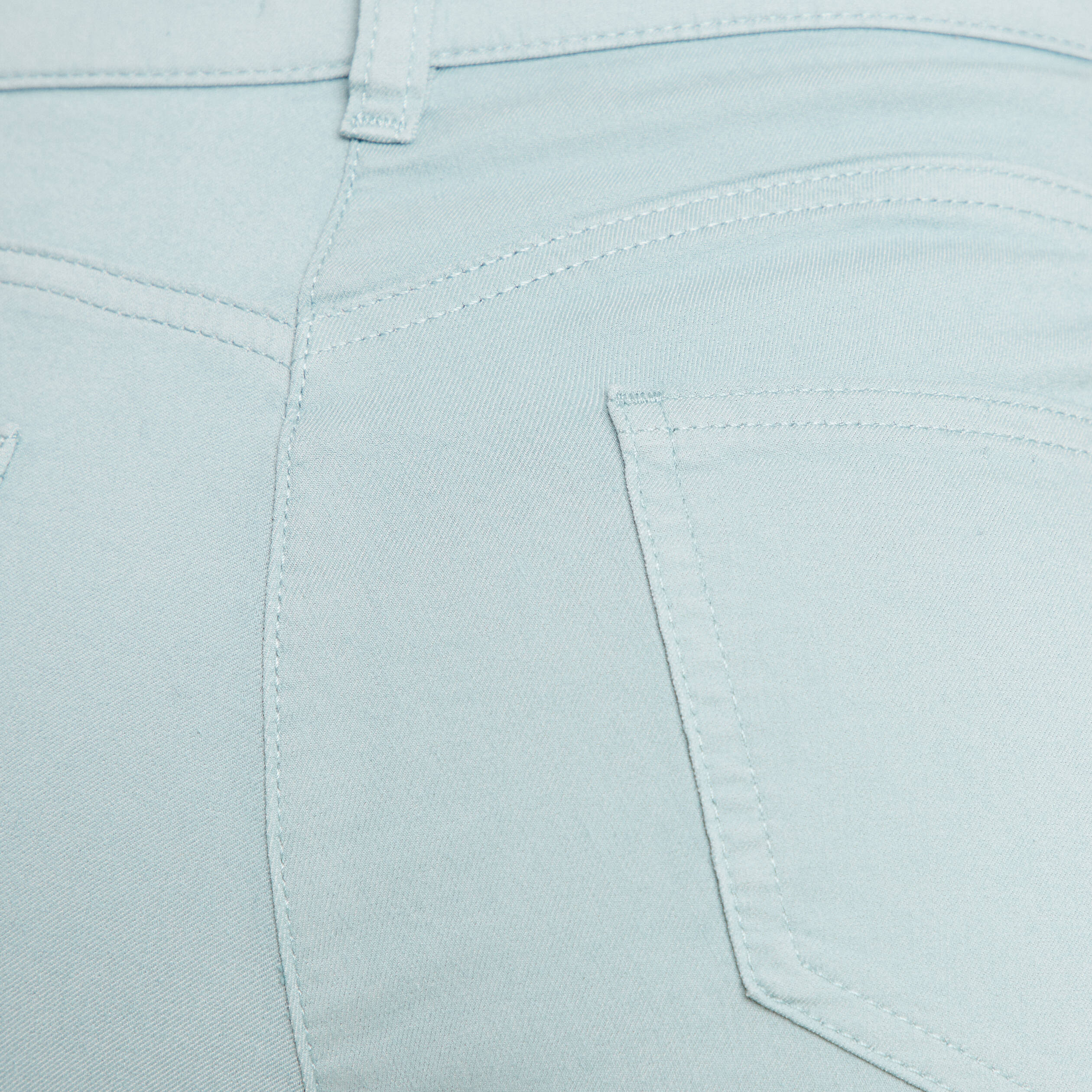 pantalon droit taille haute 78eme bleu canard femme Pantalon droit taille haute 7/8ème bleu canard femme