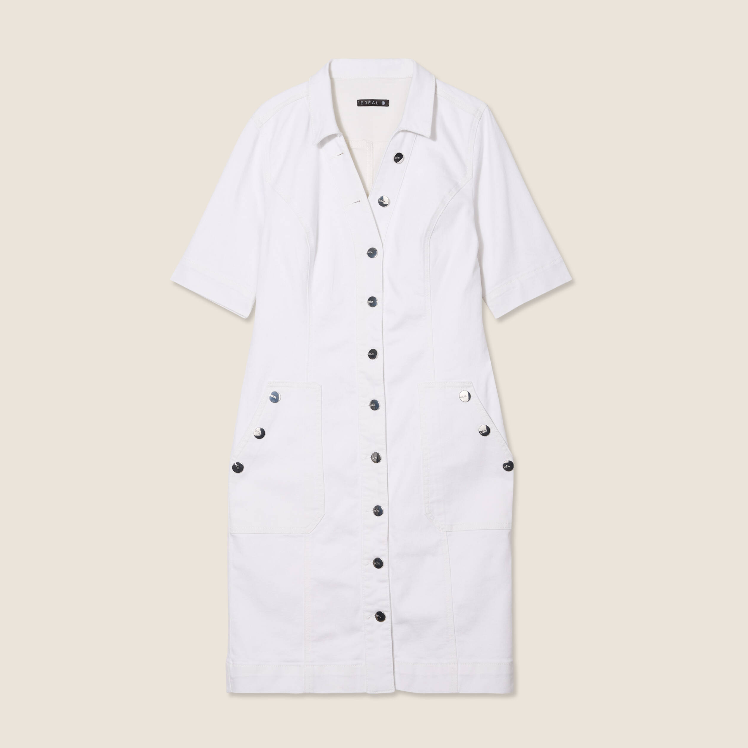 robe droite en jean ecru femme Robe droite en jean ecru femme