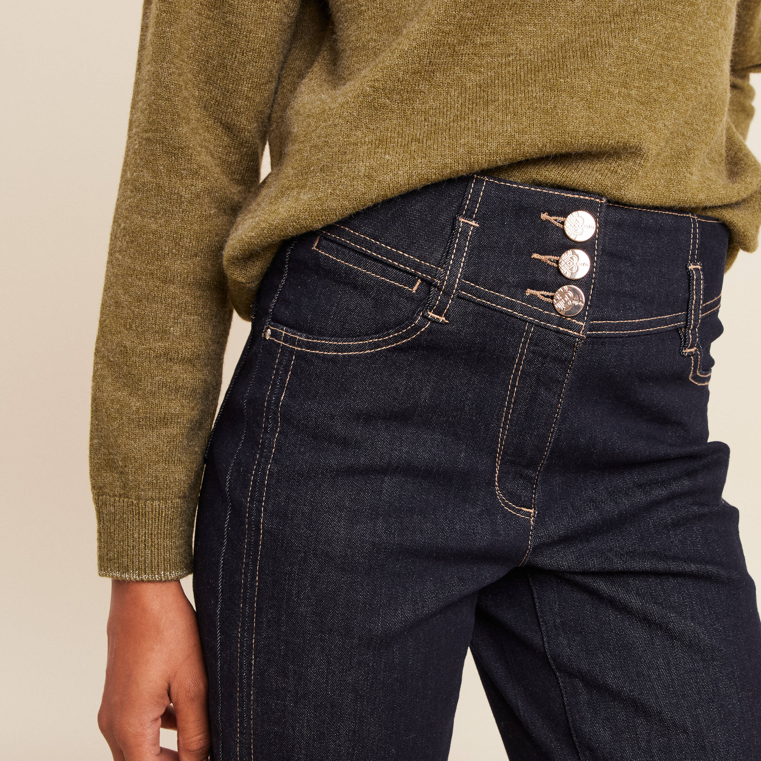 Jeans vintage des années 90 Limited Jeans imprimé peau de