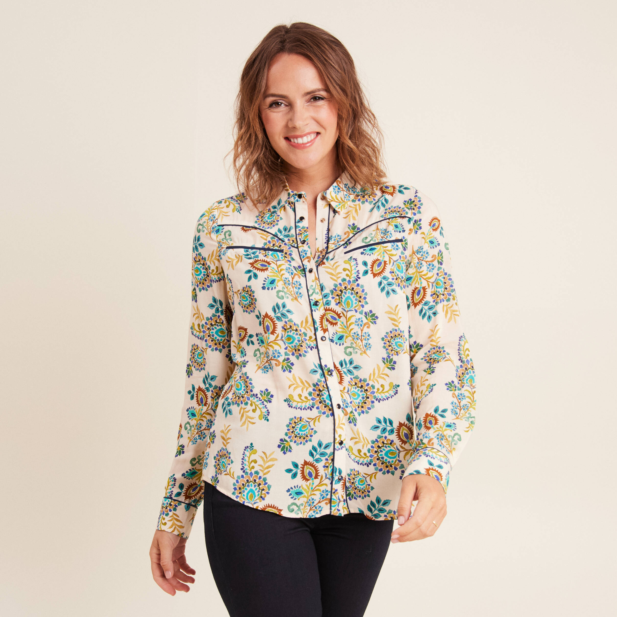 chemise manches longues blanc femme Chemise manches longues blanc femme