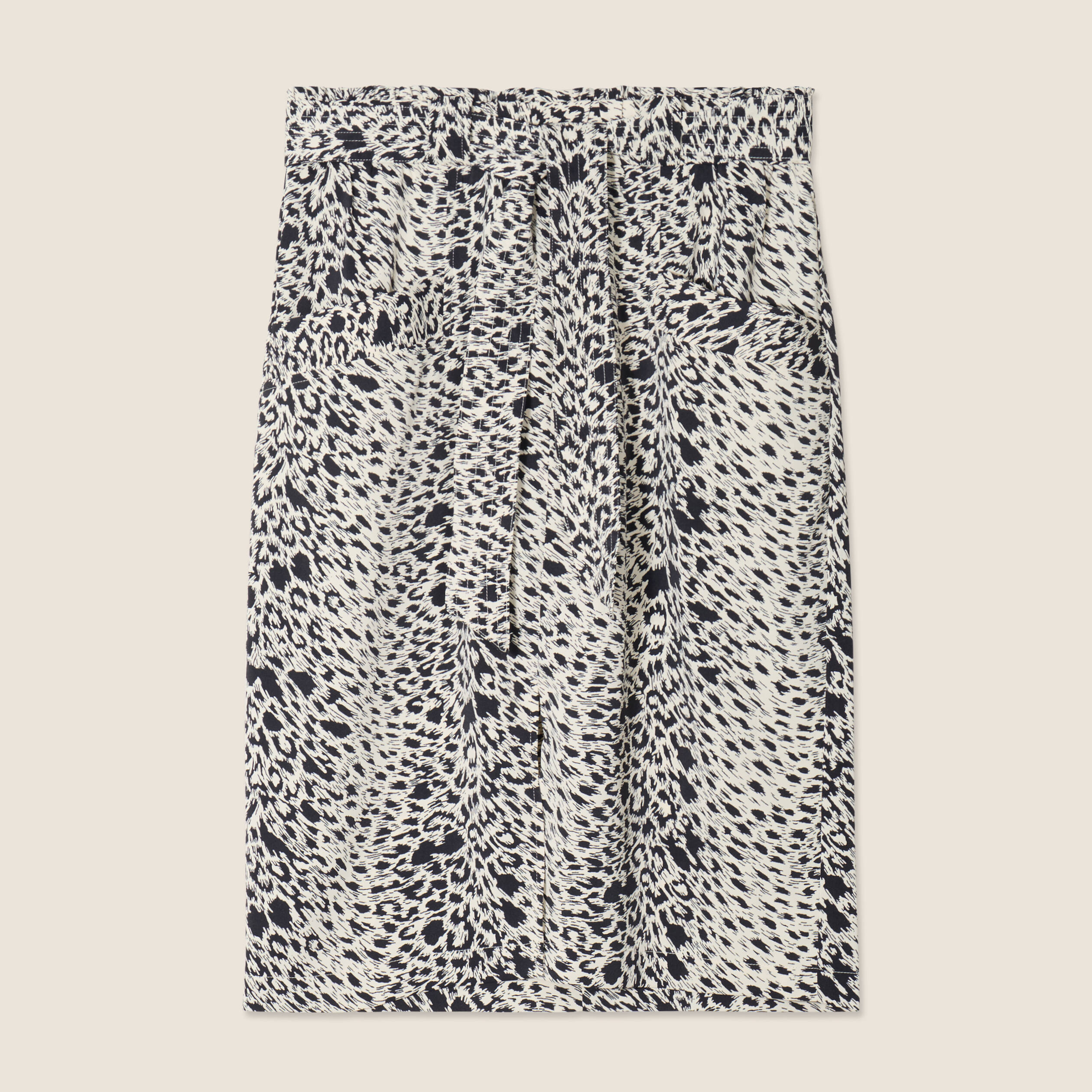jupe droite ceinturee ivoire femme Jupe droite ceinturée ivoire femme