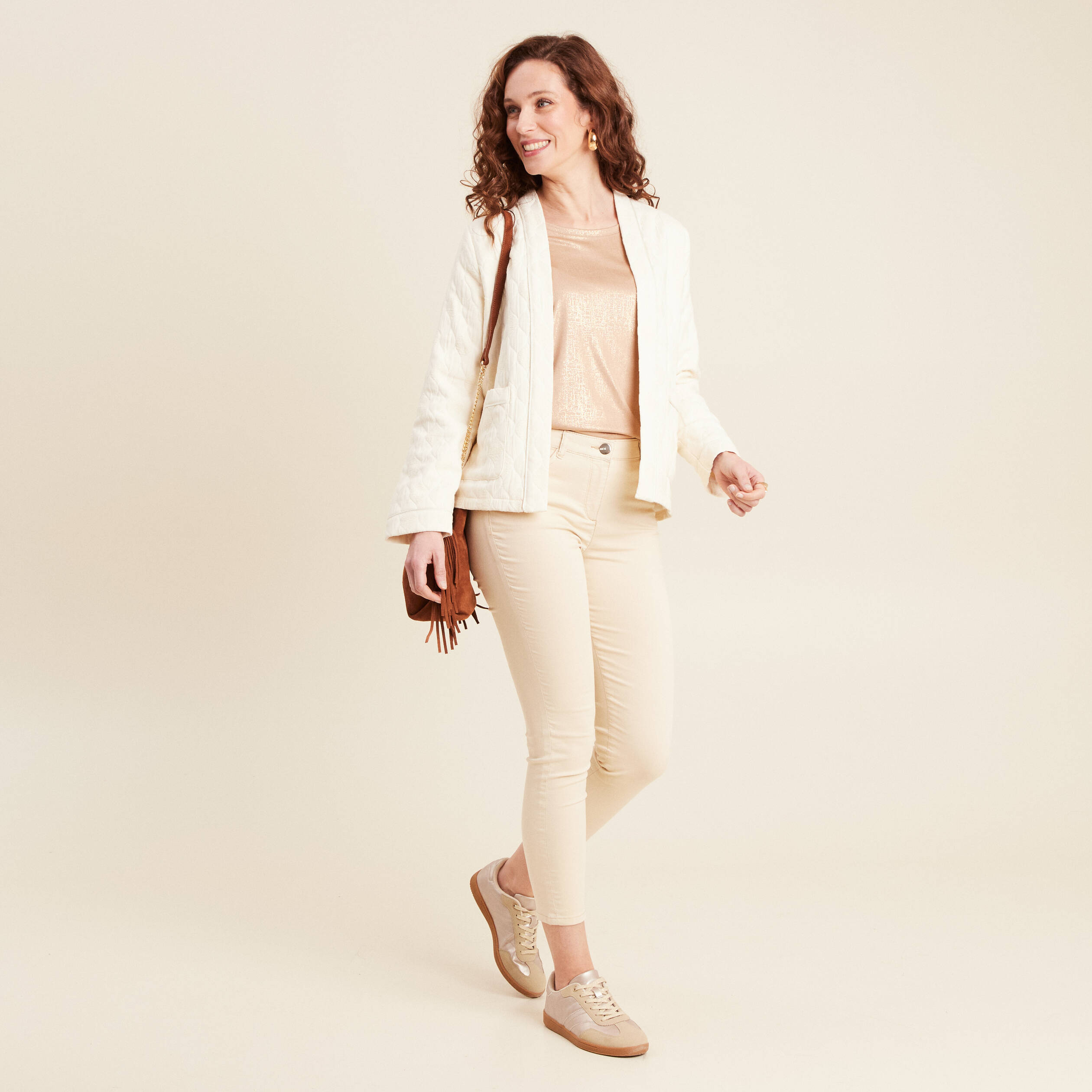veste matelassee ecru femme Veste matelassée ecru femme