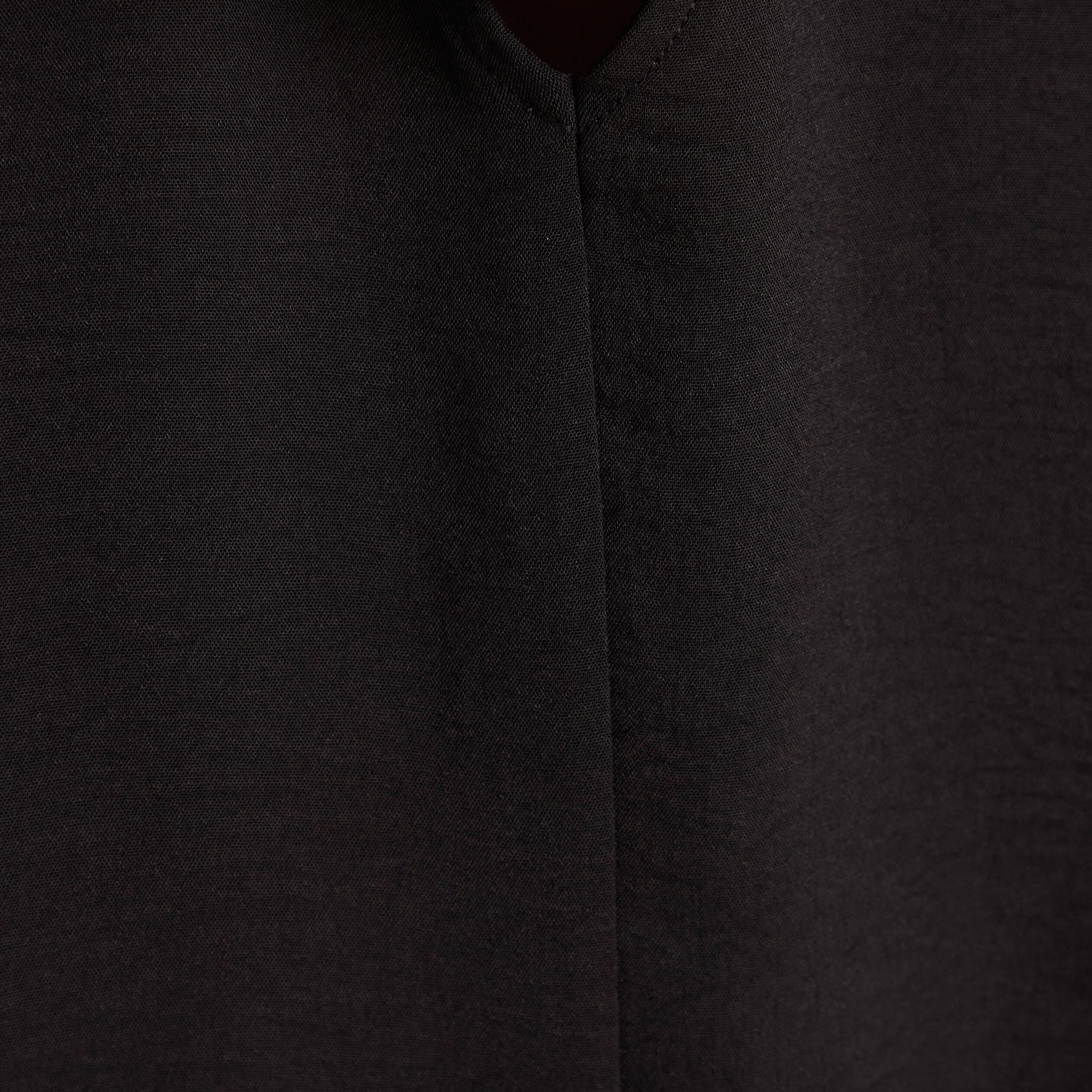 Blouse fluide manches 3/4 noir femme
