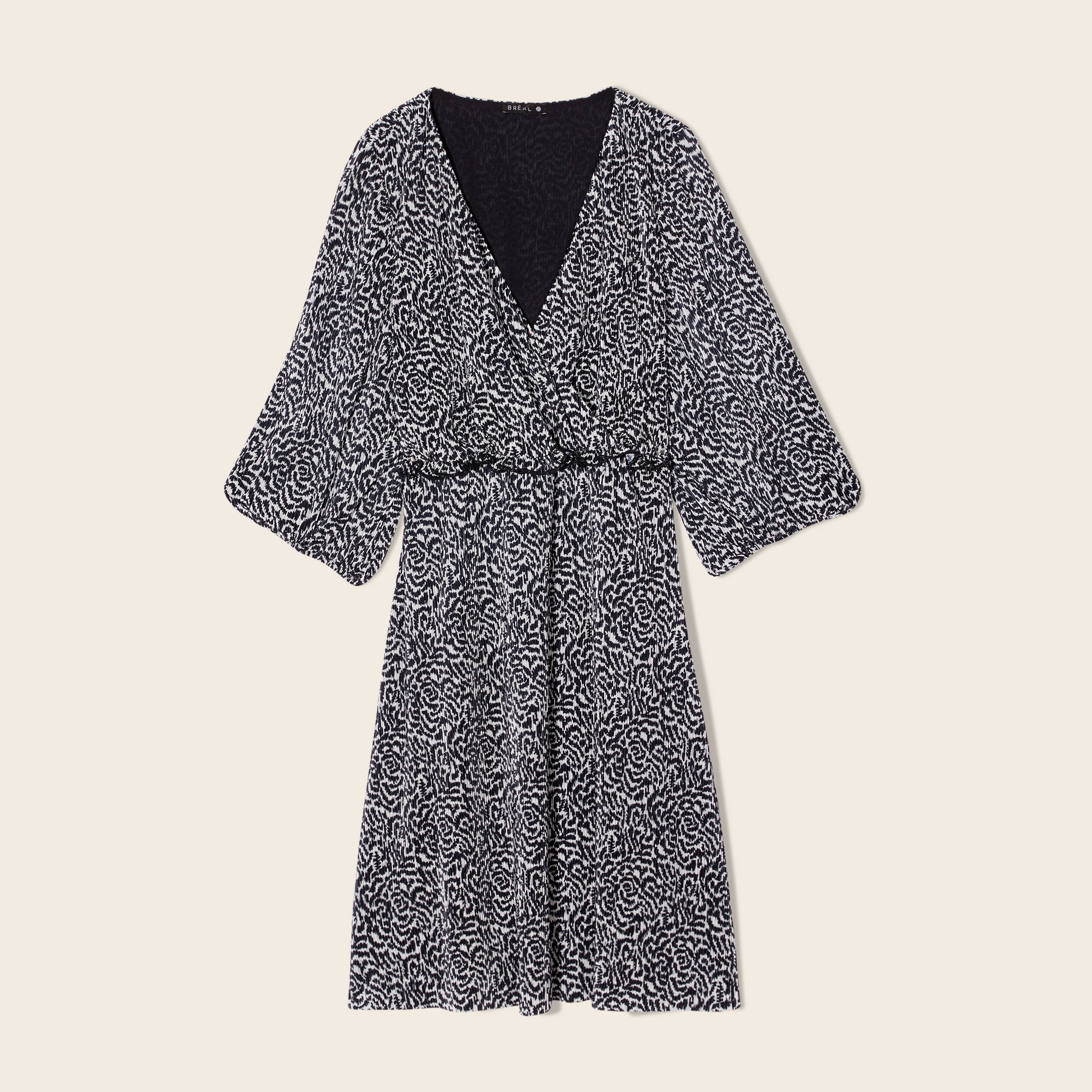 robe evasee plissee noir femme Robe évasée plissée noir femme