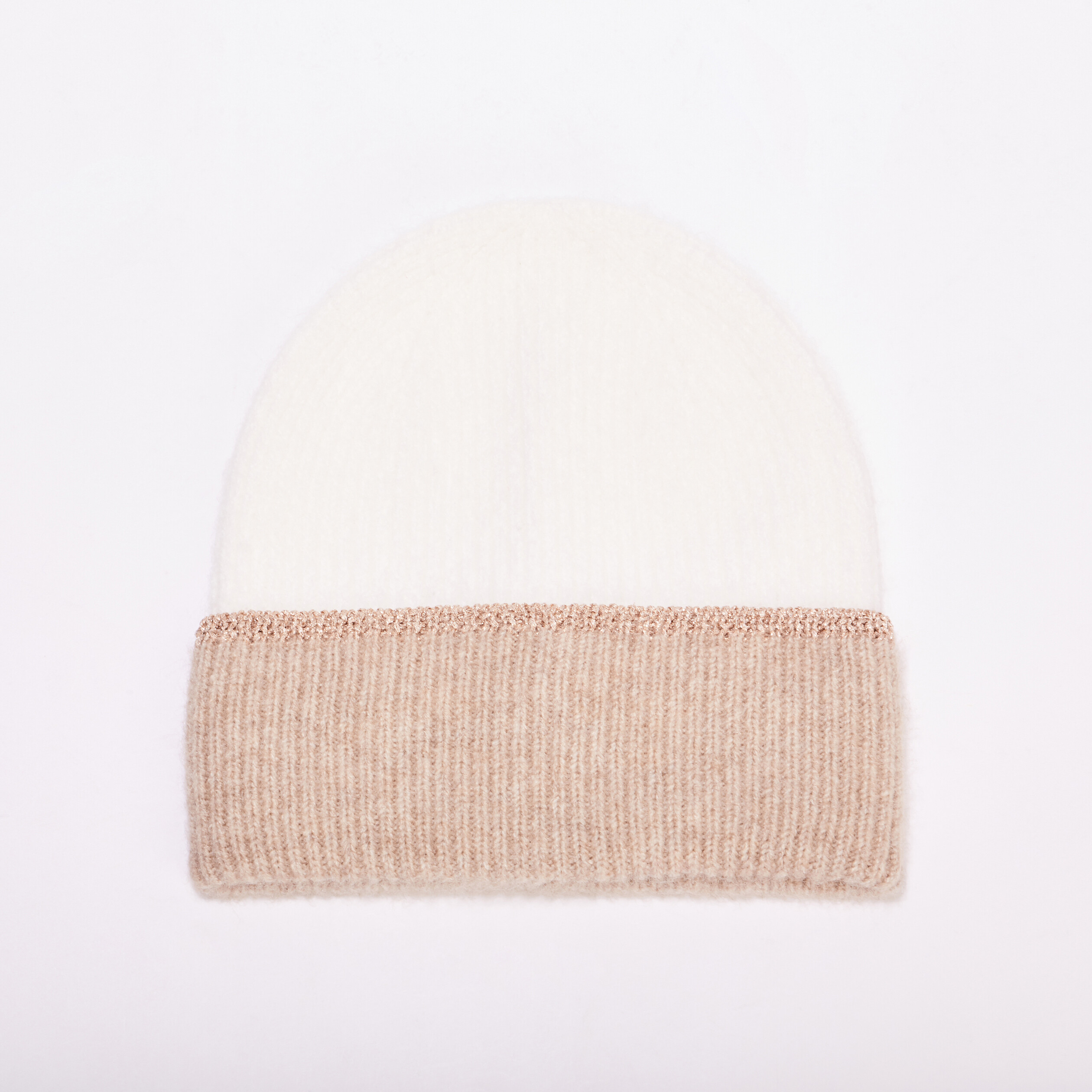 Ensemble &eacute;charpe et bonnet ecru femme