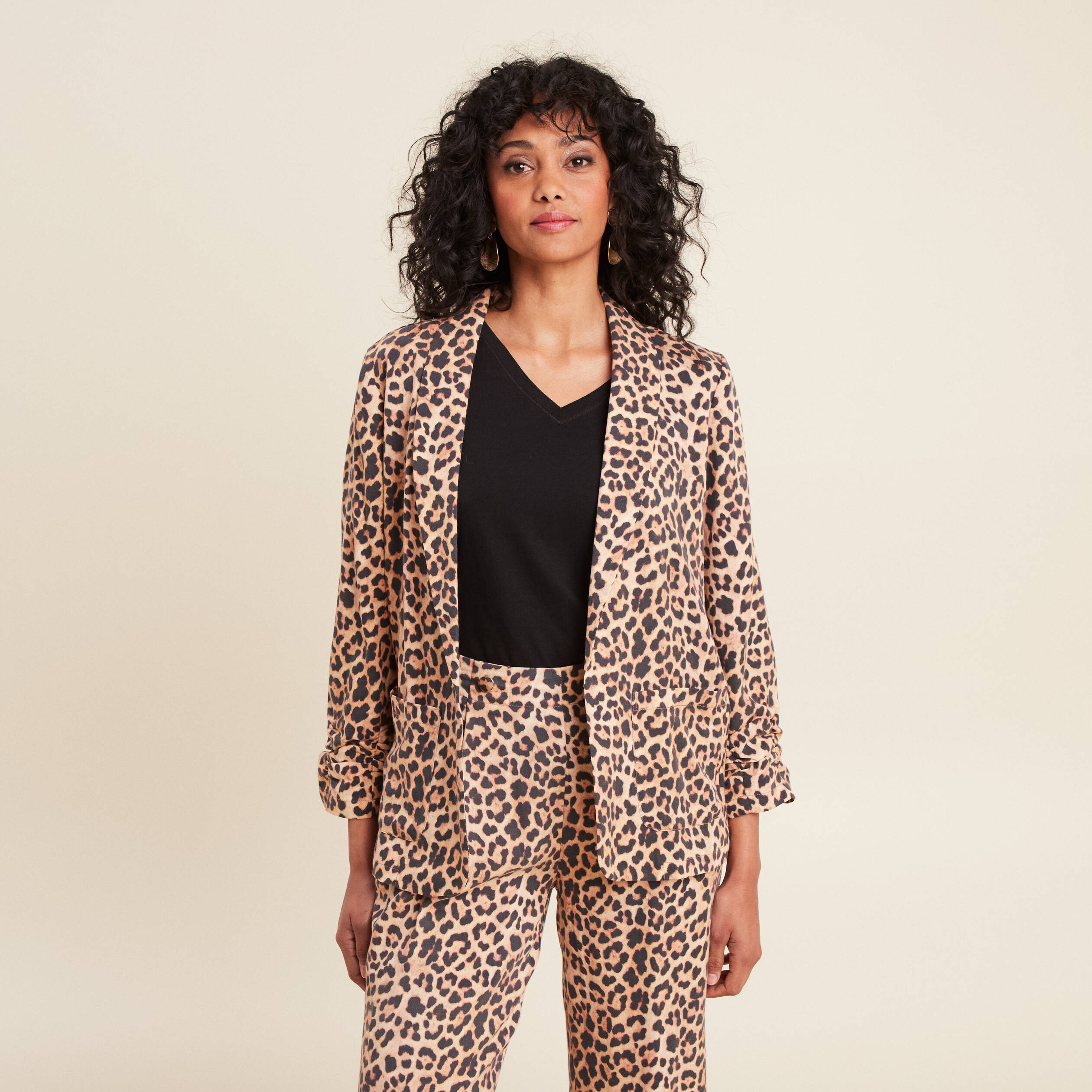 veste esprit tailleur sable femme Veste esprit tailleur sable femme
