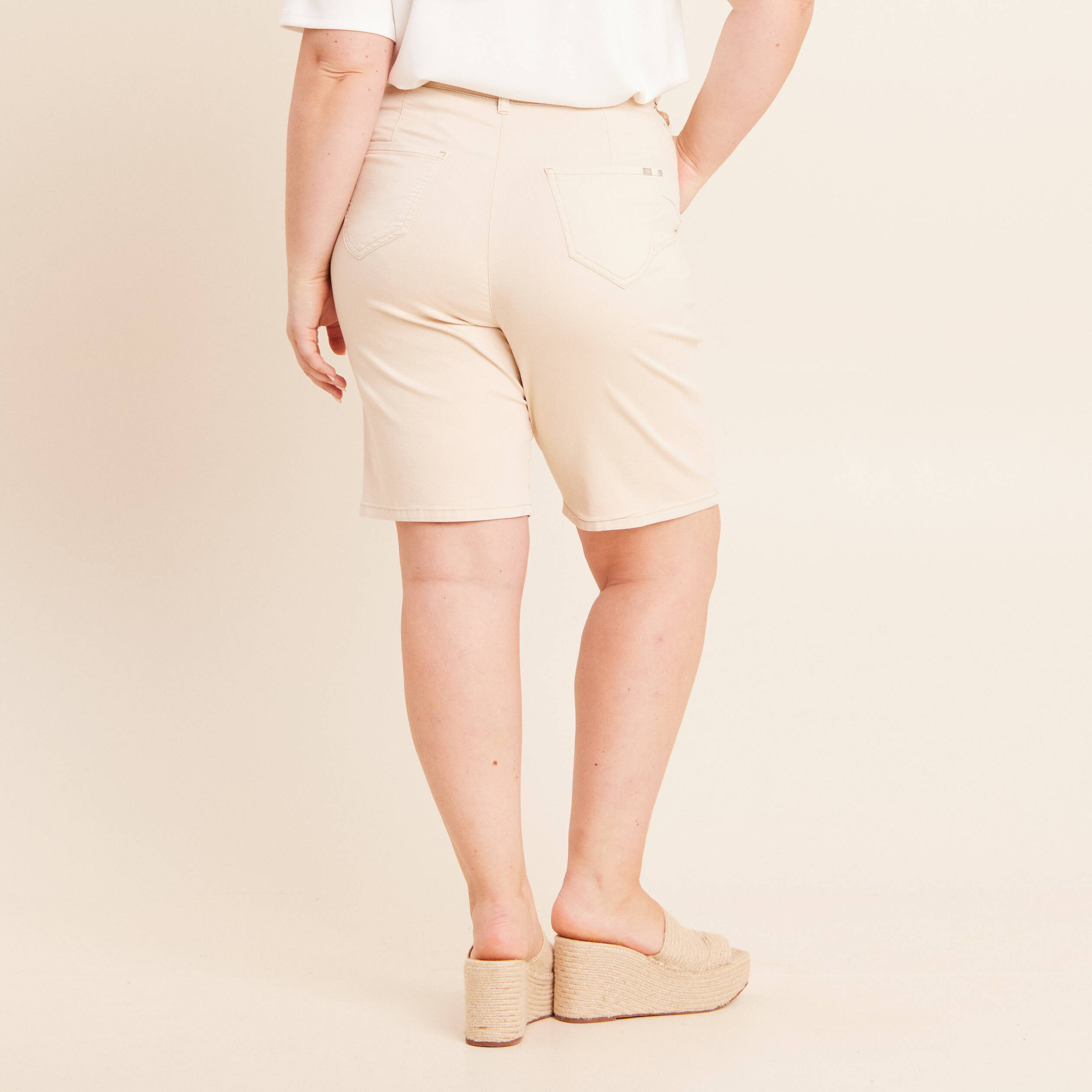 Pantalon magique le l&eacute;ger ivoire femme