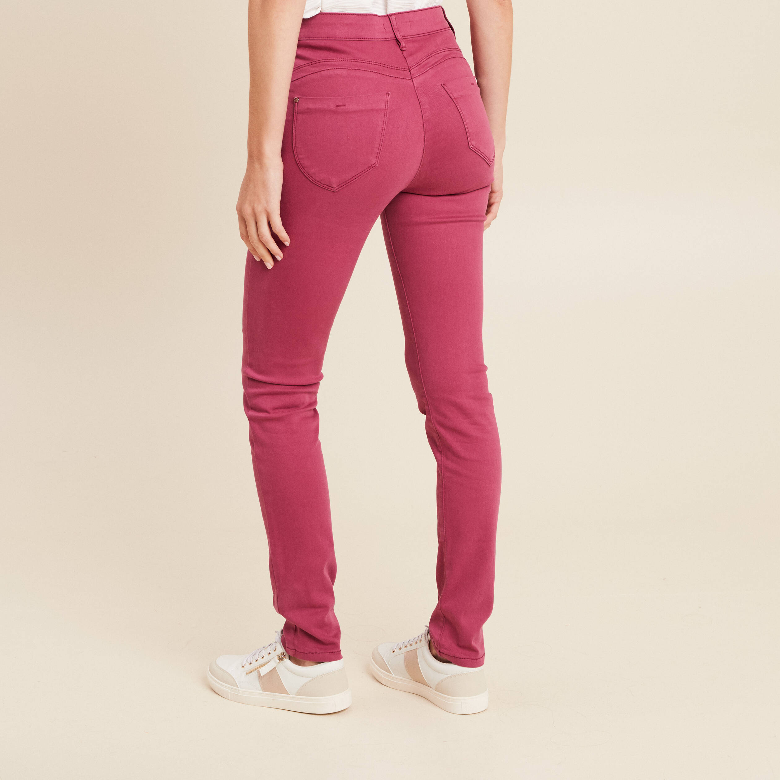 jean magique ajuste taille standard vieux rose femme Jean magique ajusté taille standard vieux rose femme