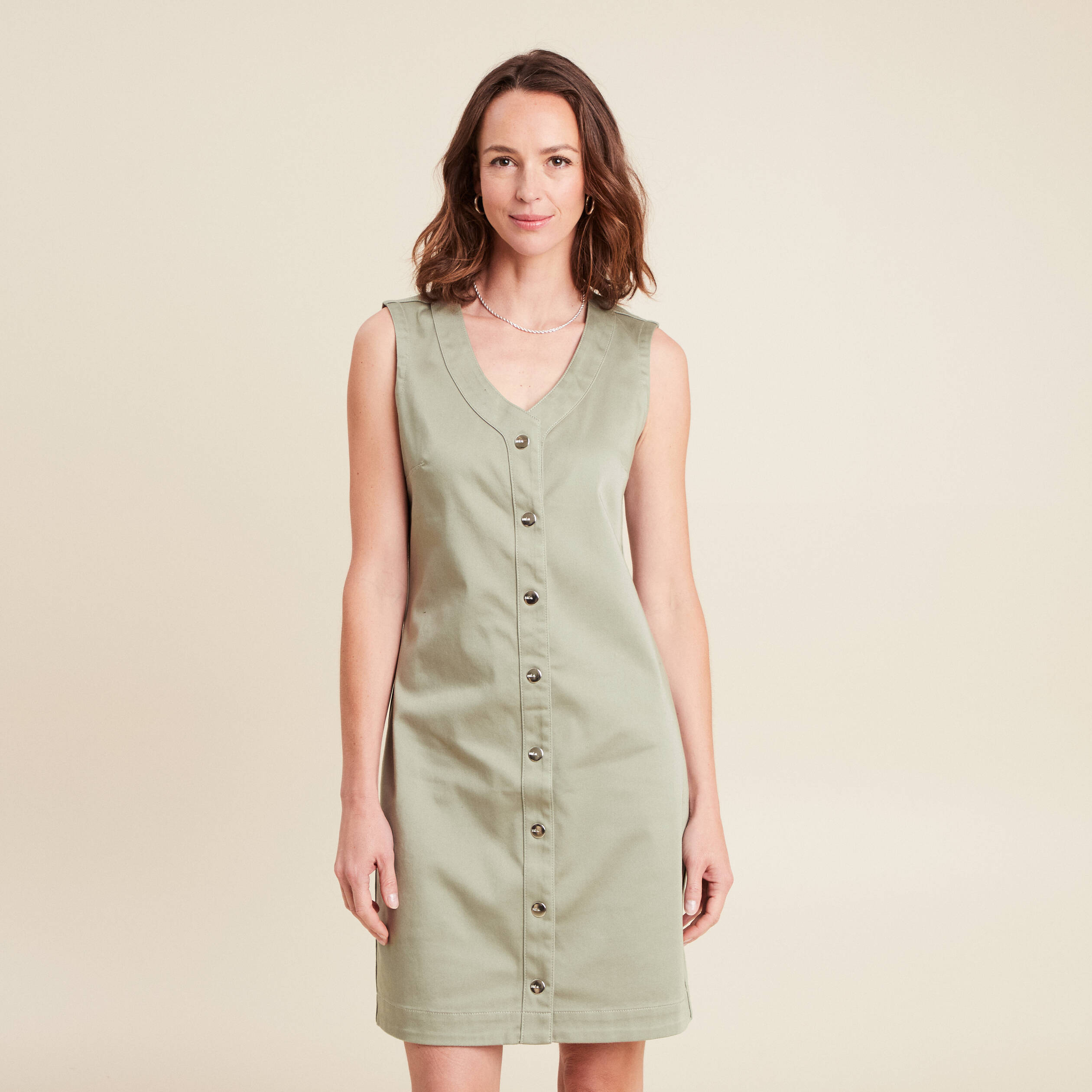 robe courte droite reversible en jean vert olive femme robe courte droite réversible en jean vert olive femme