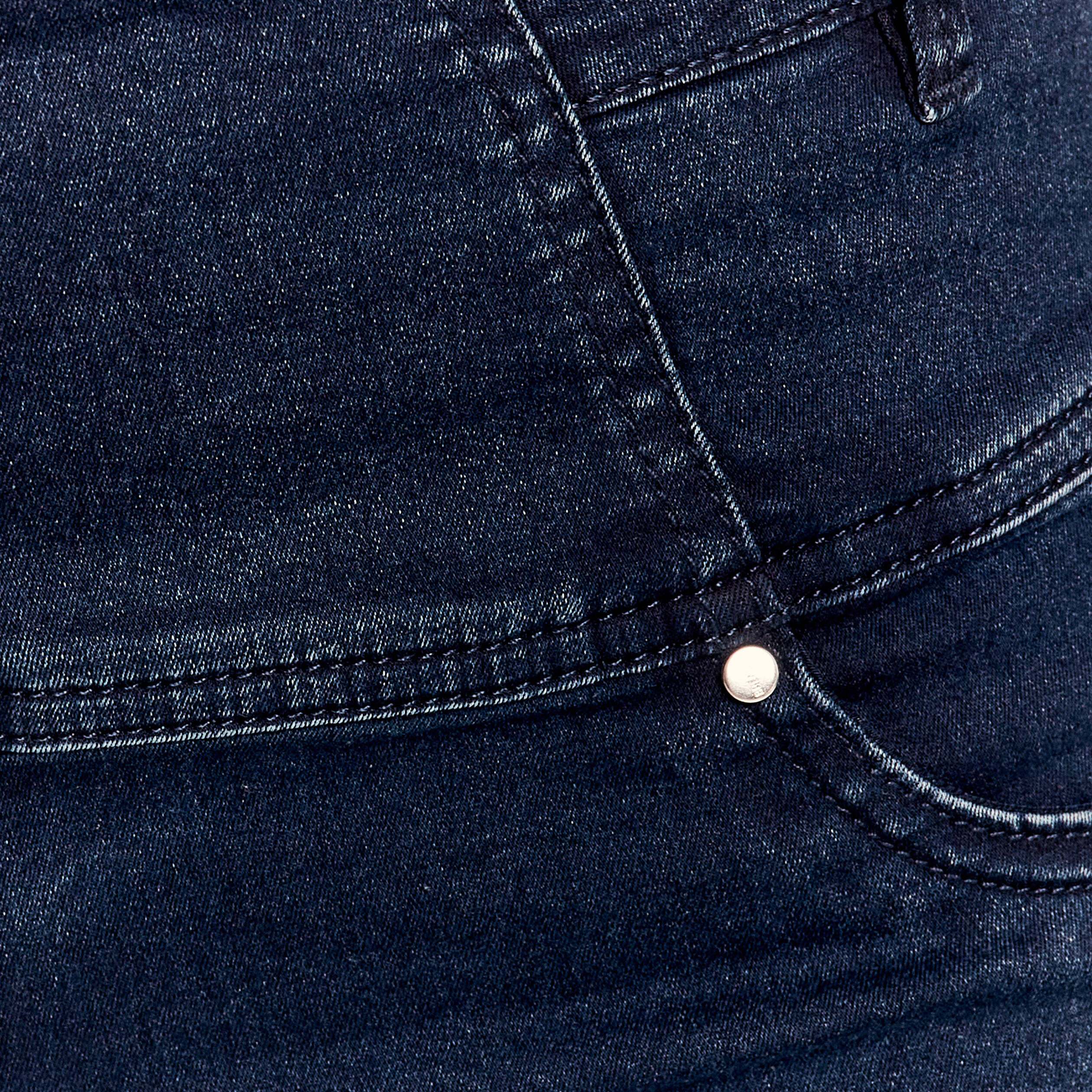 Jean droit effet gainant denim brut femme