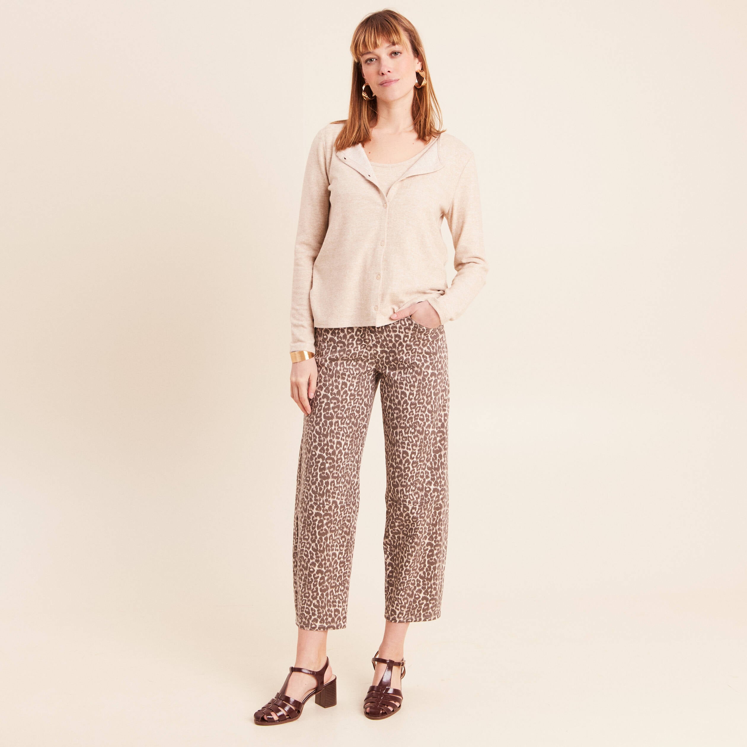 Ensemble doudou manches longues creme femme