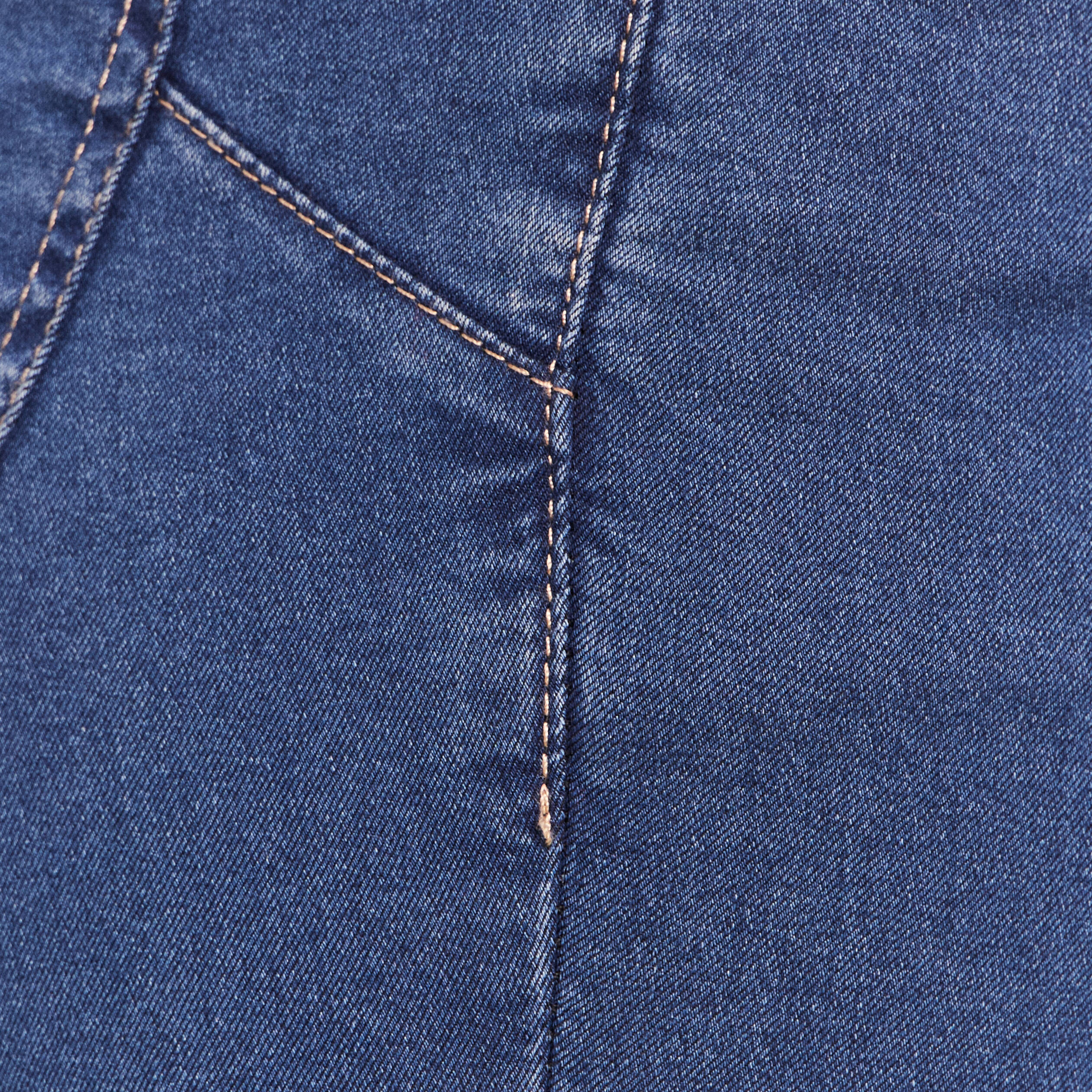 Pantacourt magique Le L&eacute;ger coupe droite denim double stone femme