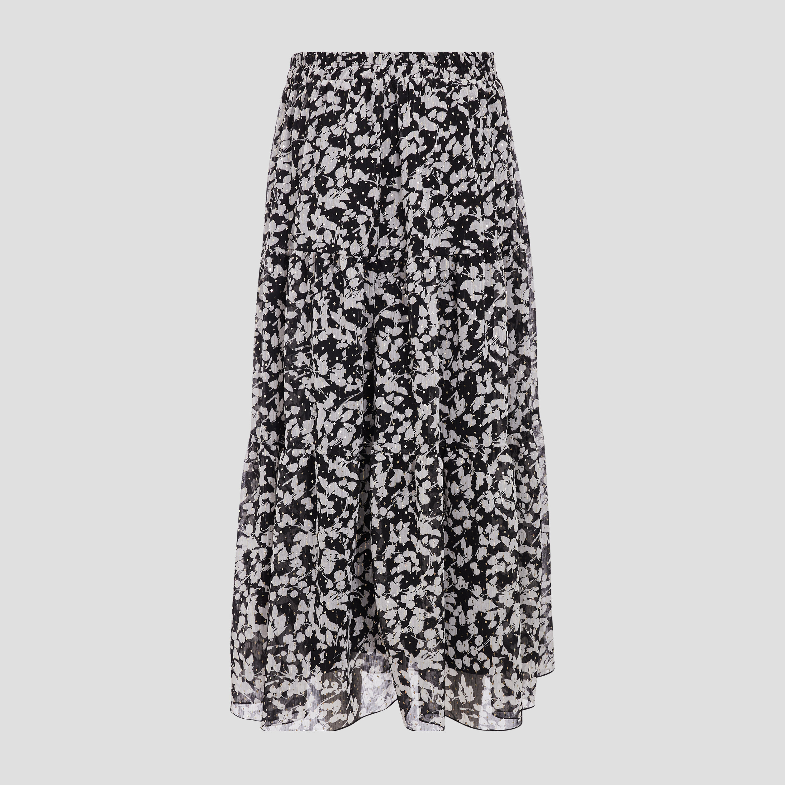 Jupe longue ?�vas?�e fluide blanc femme | Vibs