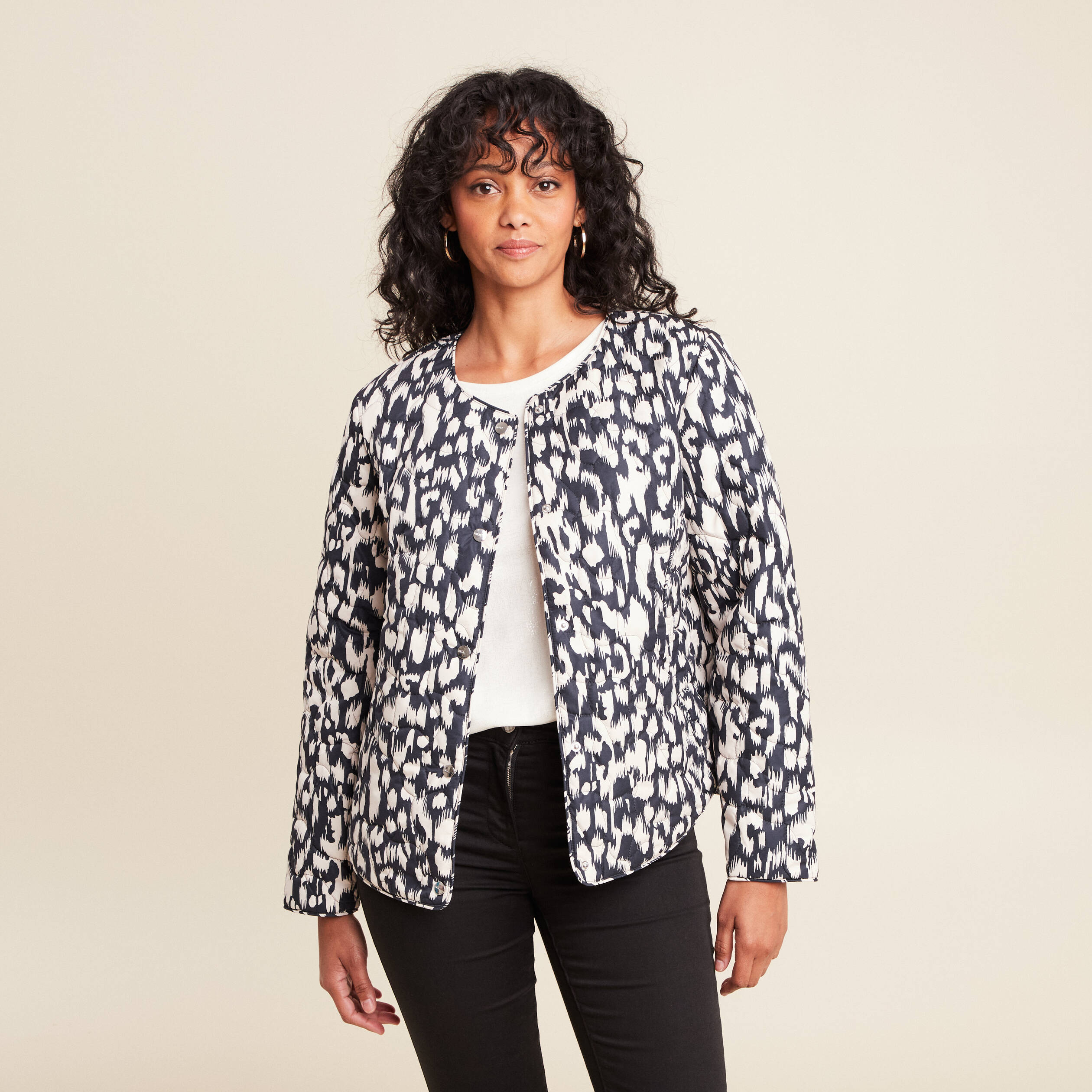 doudoune sans col doublee noir femme Doudoune sans col doublée noir femme