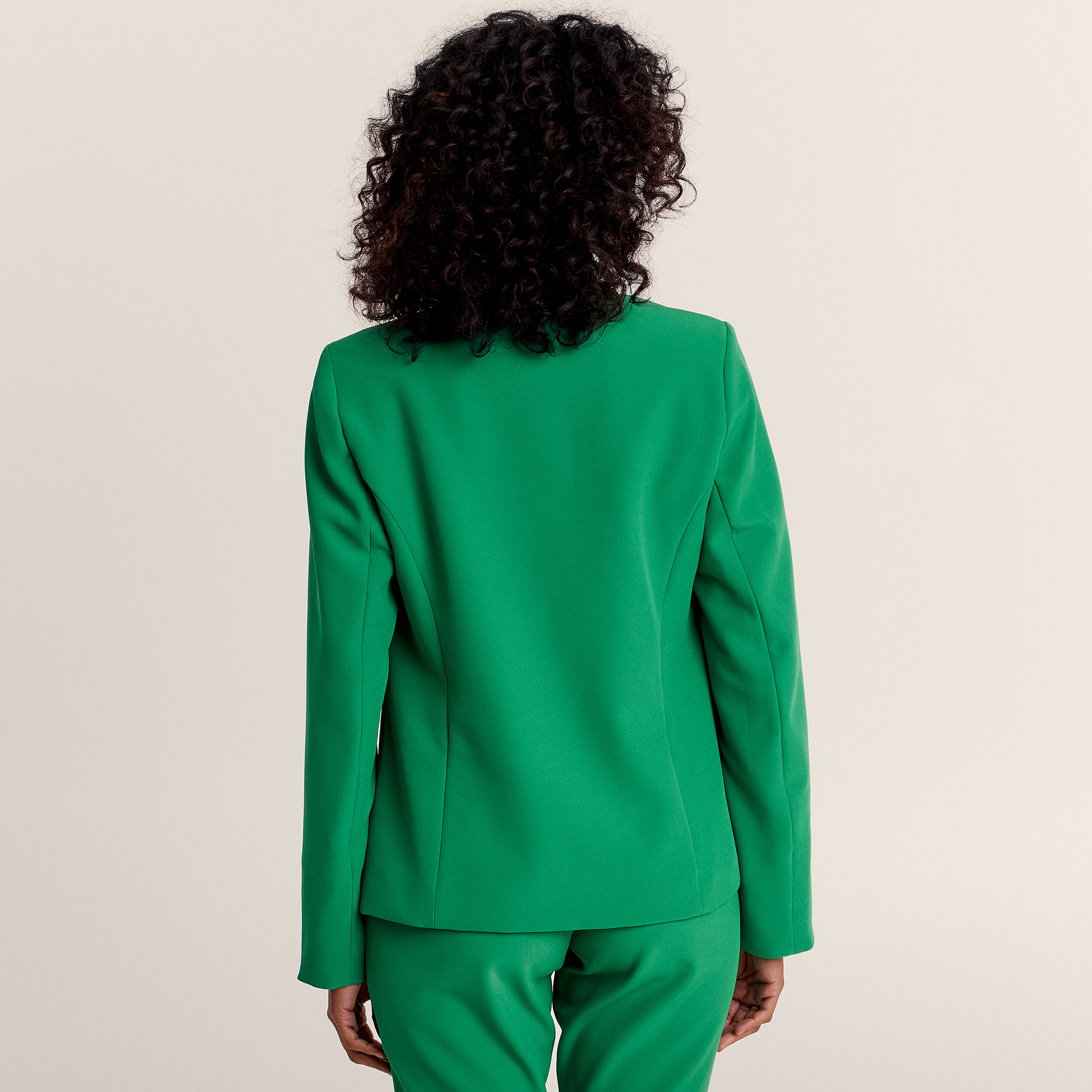 veste city droite manches 34 vert femme Veste city droite manches 3/4 vert femme
