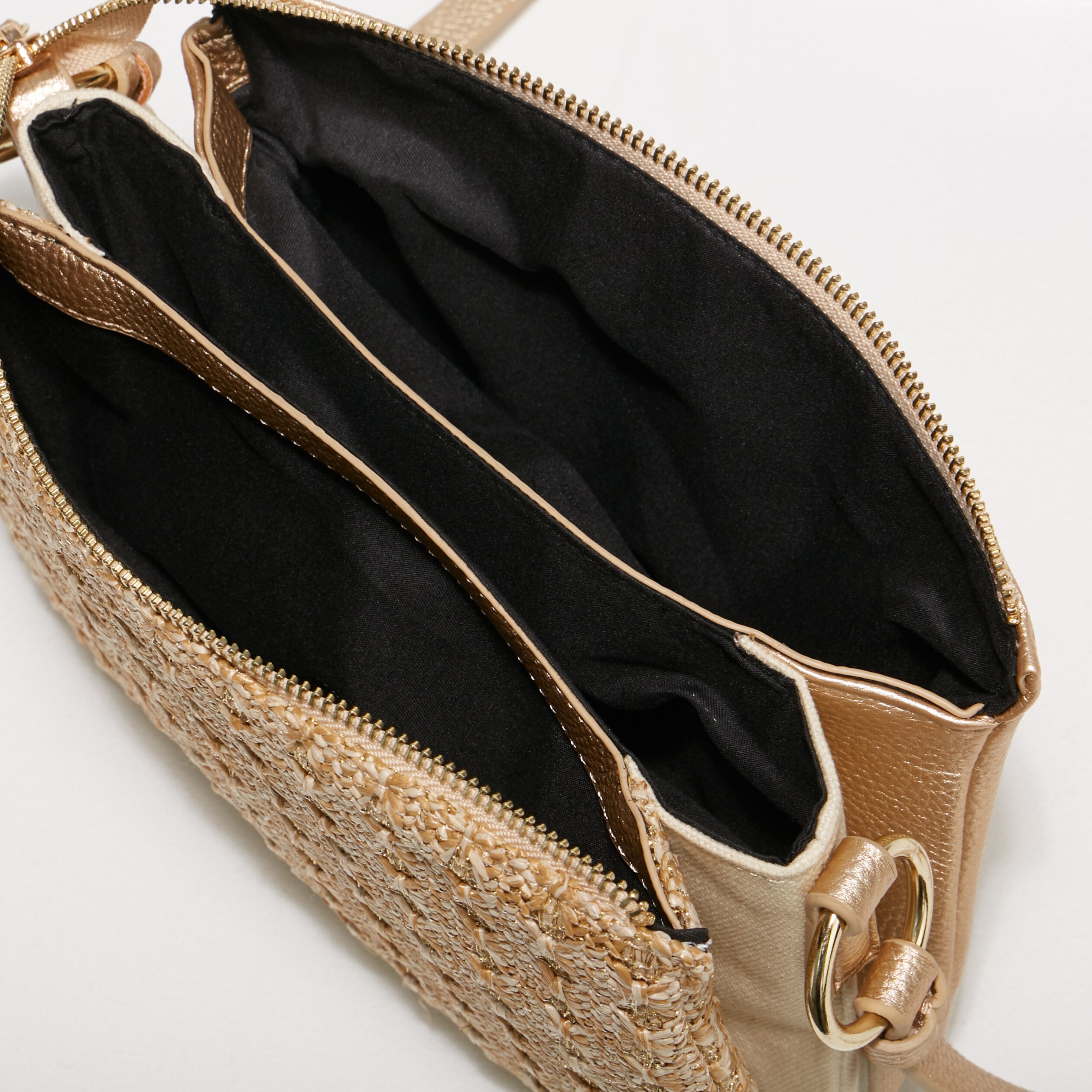 sac pochette tresse ecru femme Sac pochette tressé ecru femme