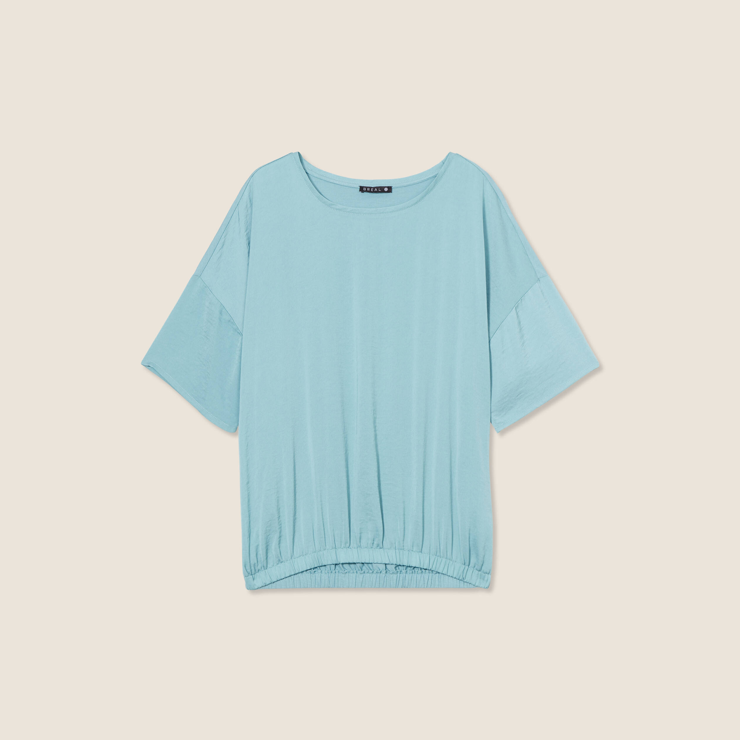 t shirt manches courtes bleu gris femme T-shirt manches courtes bleu gris femme