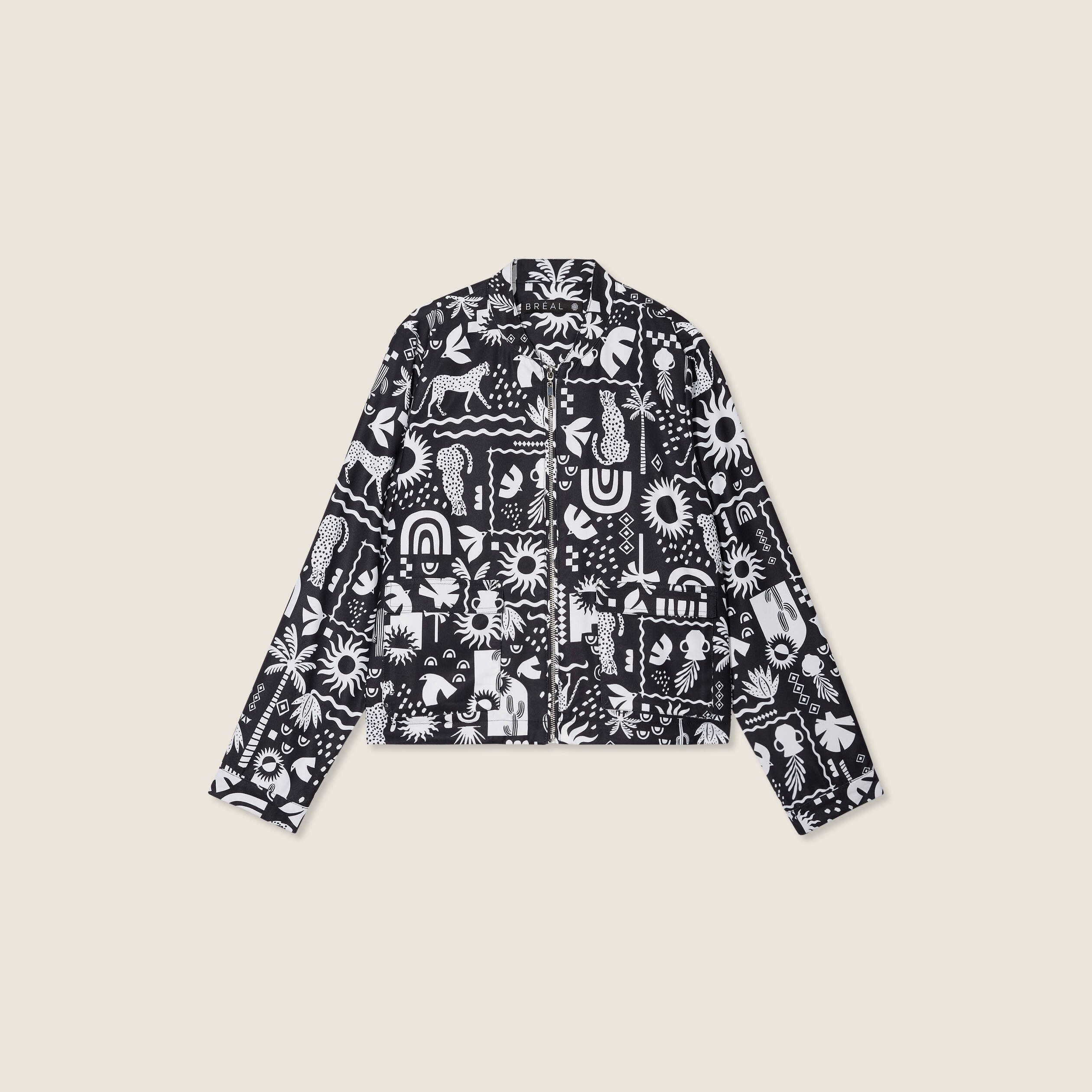 blouson zippe 2 poches noir femme Blouson zippé 2 poches noir femme