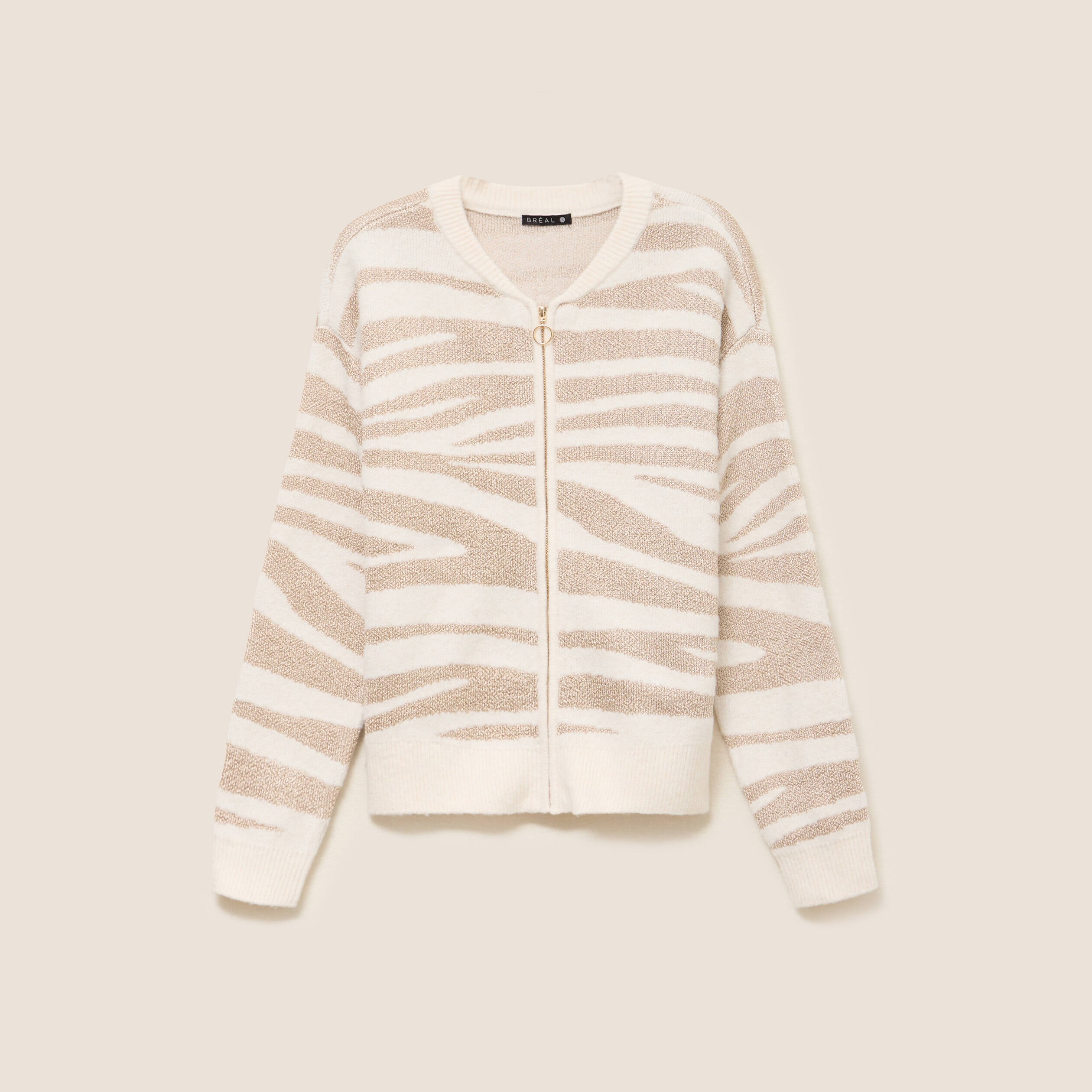 Gilet manches longues blanc femme