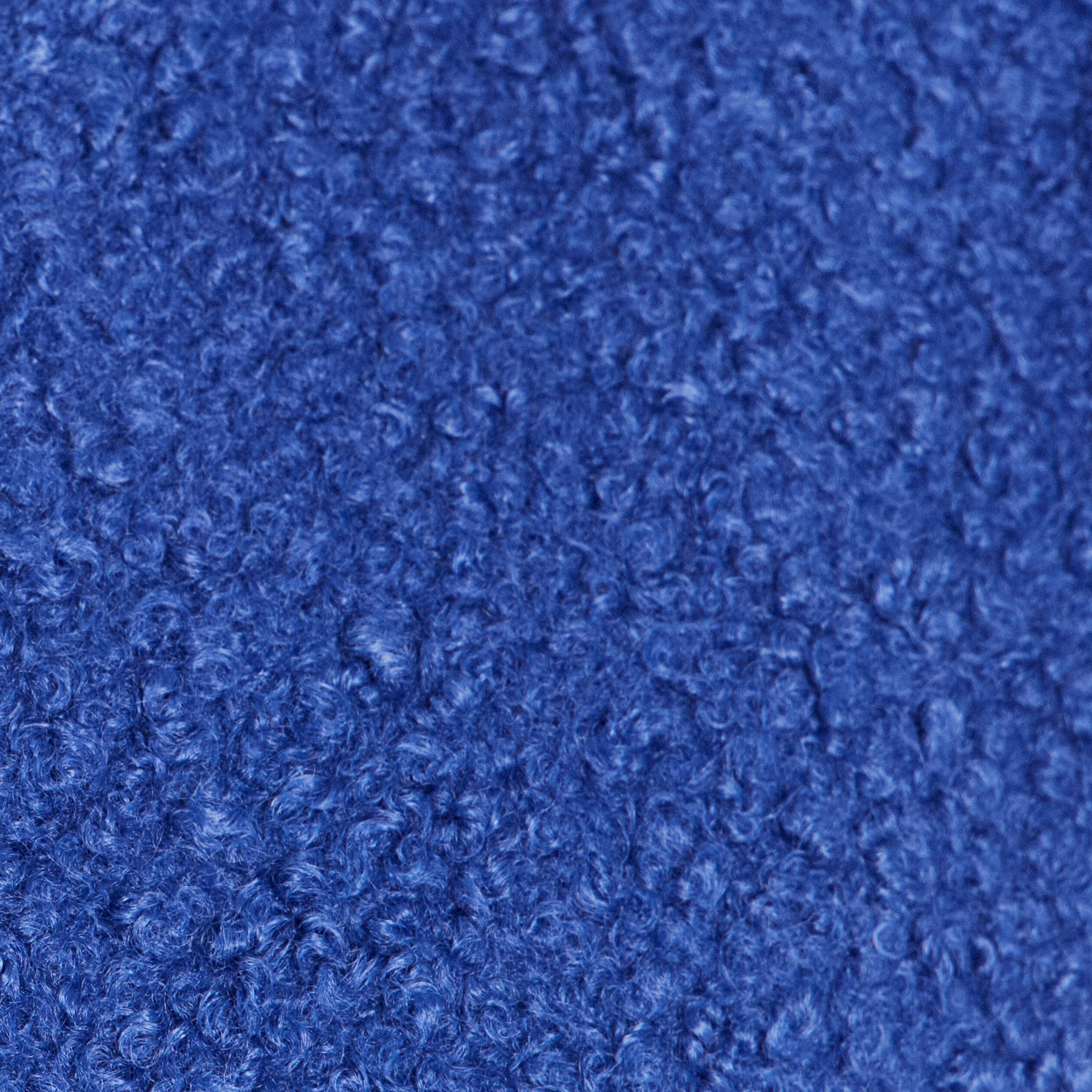 Gilet sans manches bouclette poches bleu fonc&eacute; femme