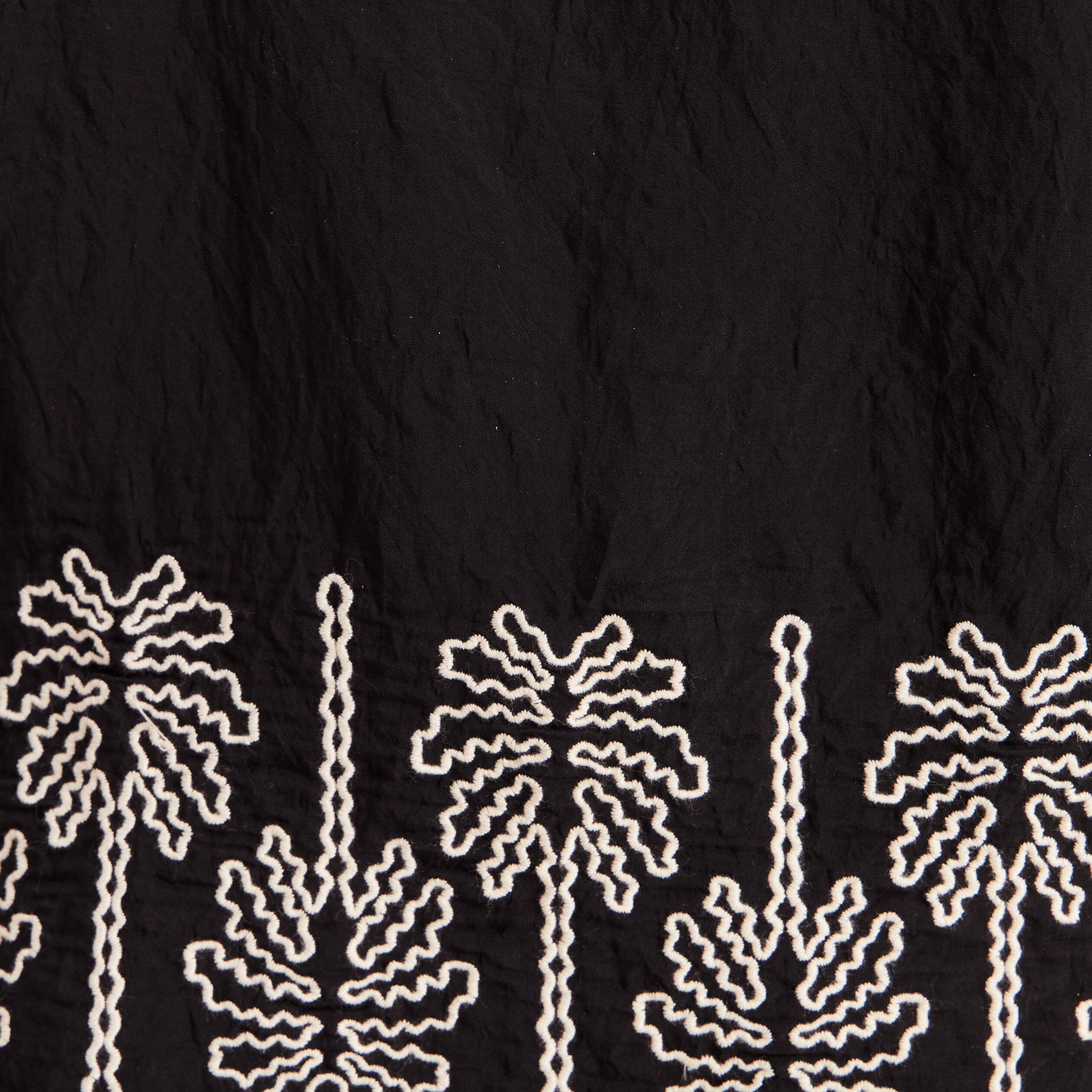 Blouse droite courte manches coudes noir femme