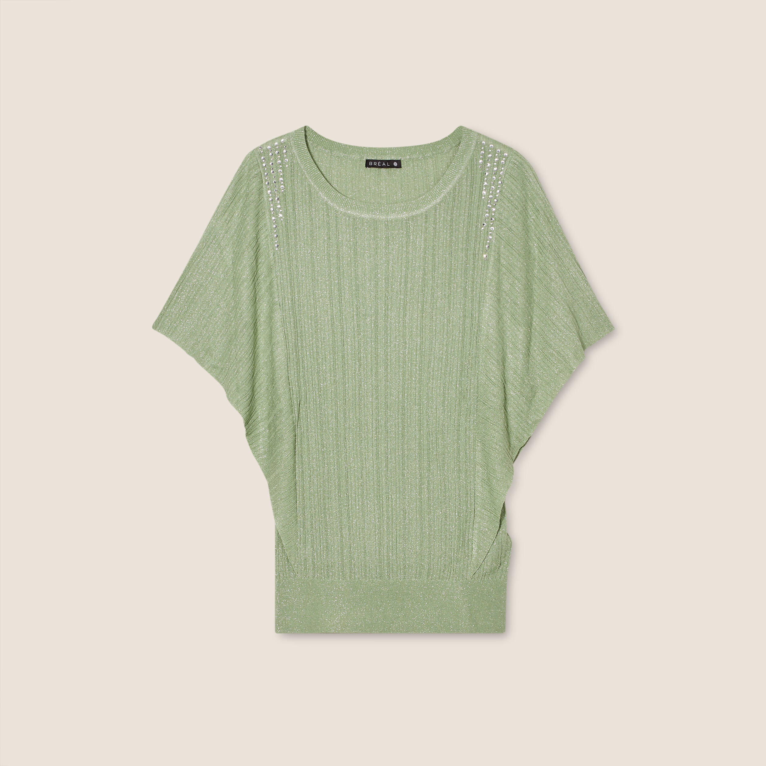 pull manches courtes papillons vert emeraude femme Pull manches courtes papillons vert émeraude femme