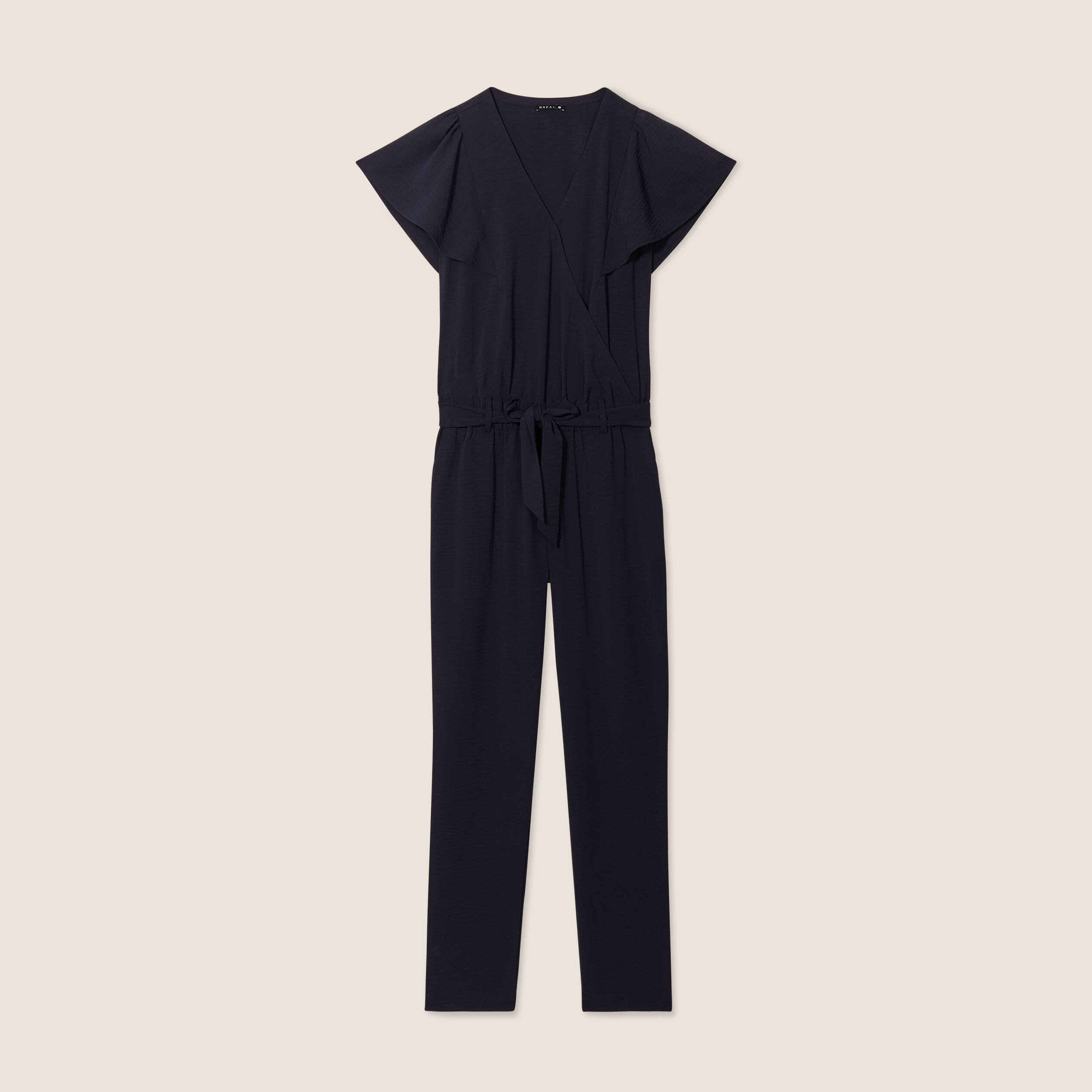 combinaison pantalon droite bleu fonce femme Combinaison pantalon droite bleu foncé femme