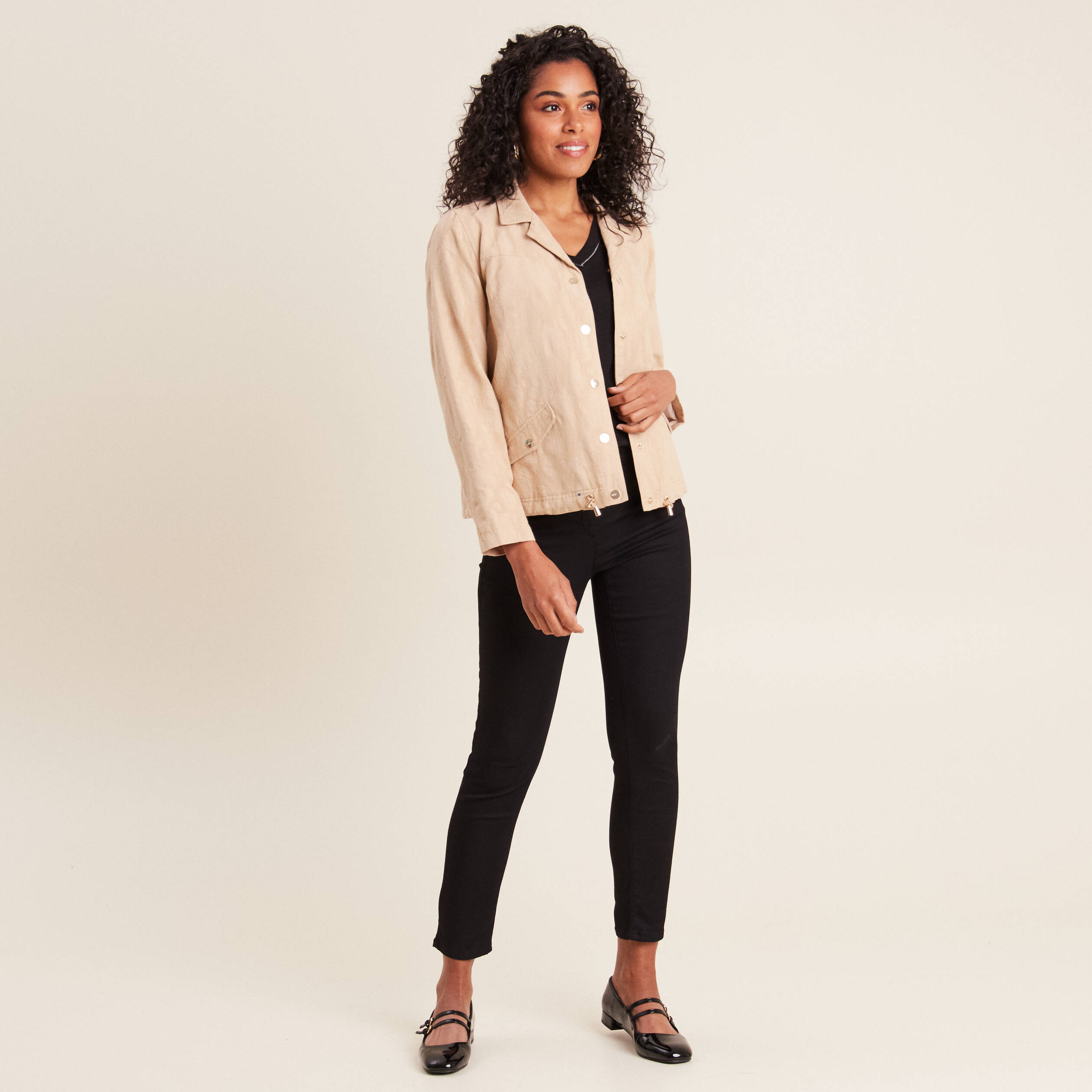 Veste droite longue femme best sale
