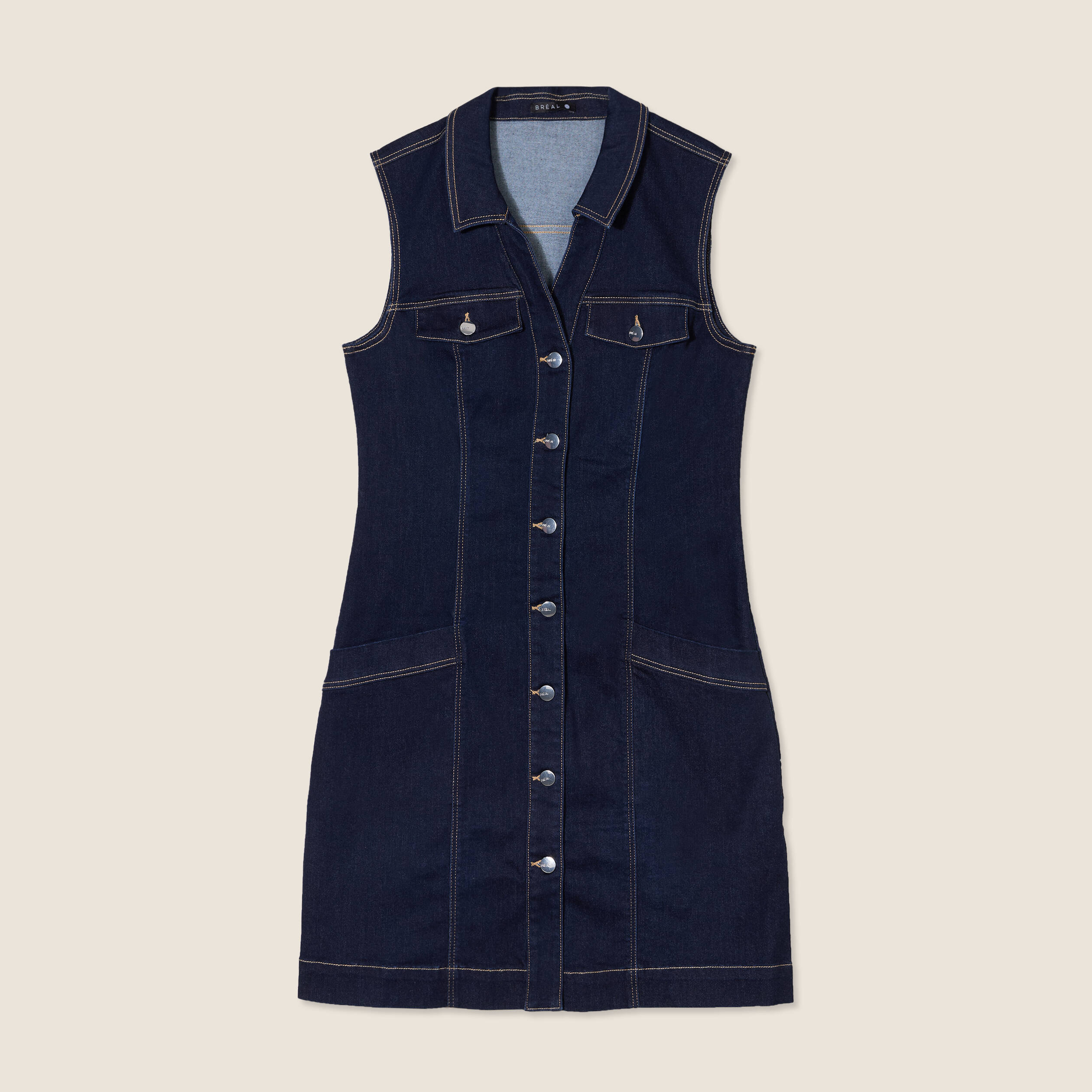 robe droite en jean denim brut femme Robe droite en jean denim brut femme