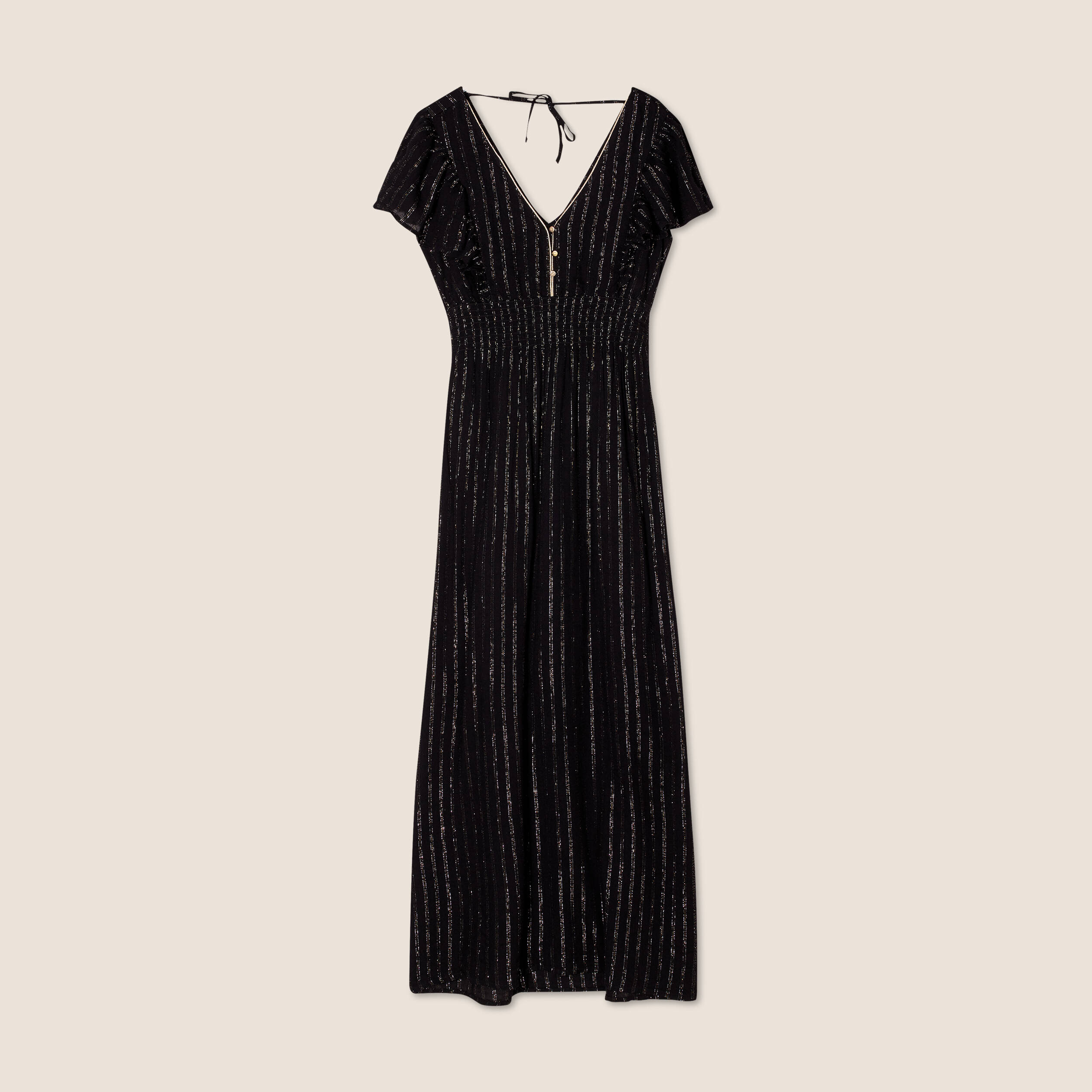 robe longue droite fluide noir femme Robe longue droite fluide noir femme