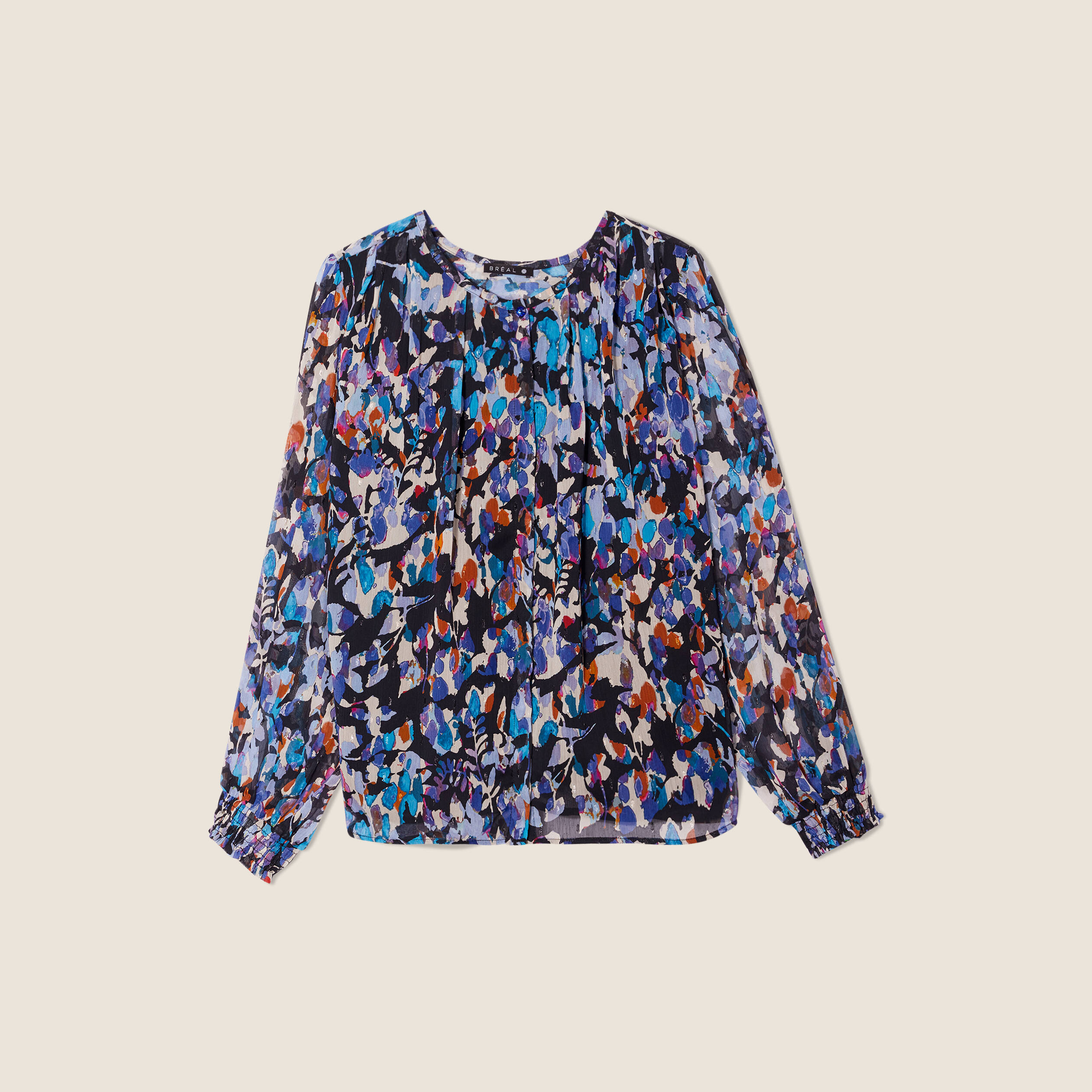 blouse manches longues bleu femme Blouse manches longues bleu femme