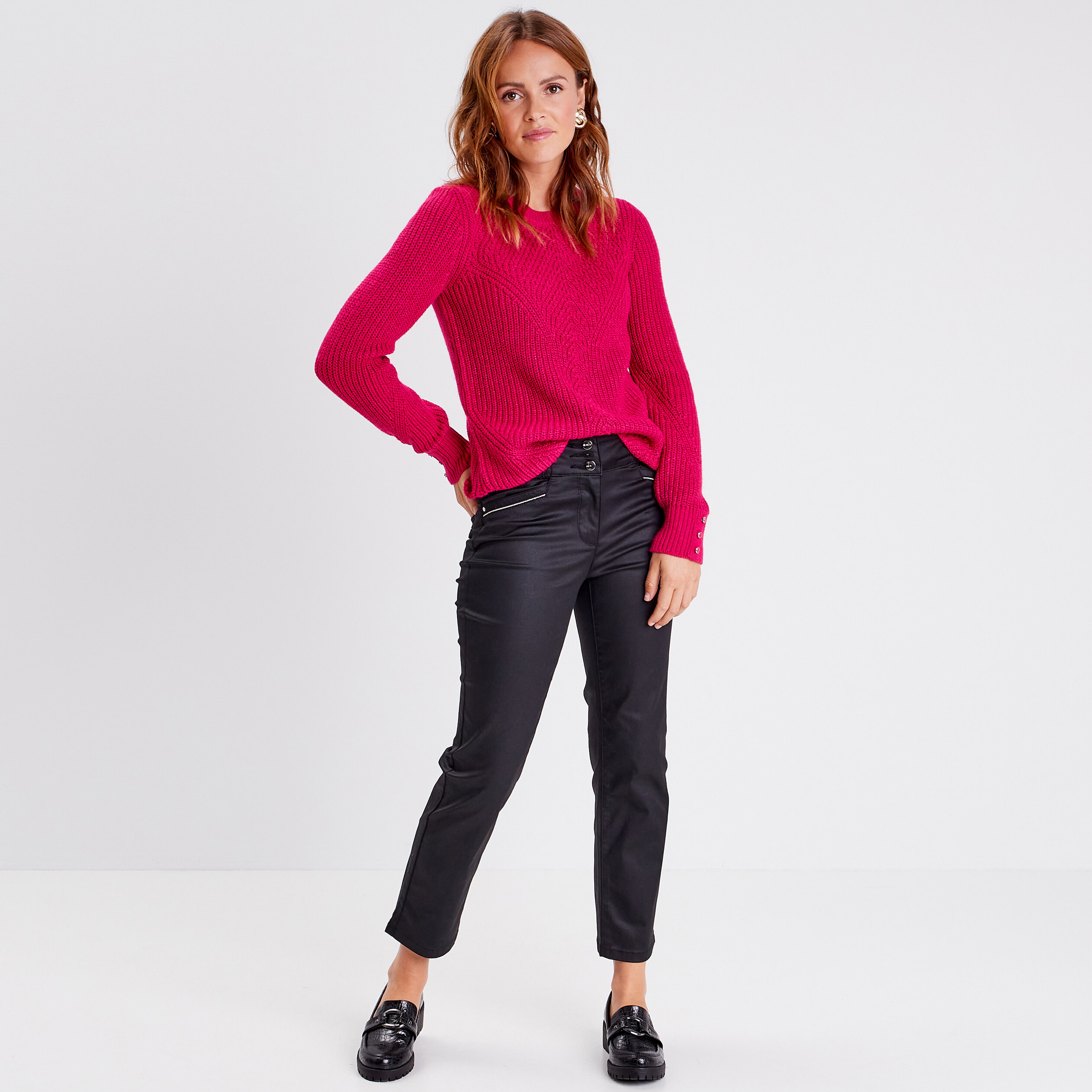 Pull rose on sale framboise