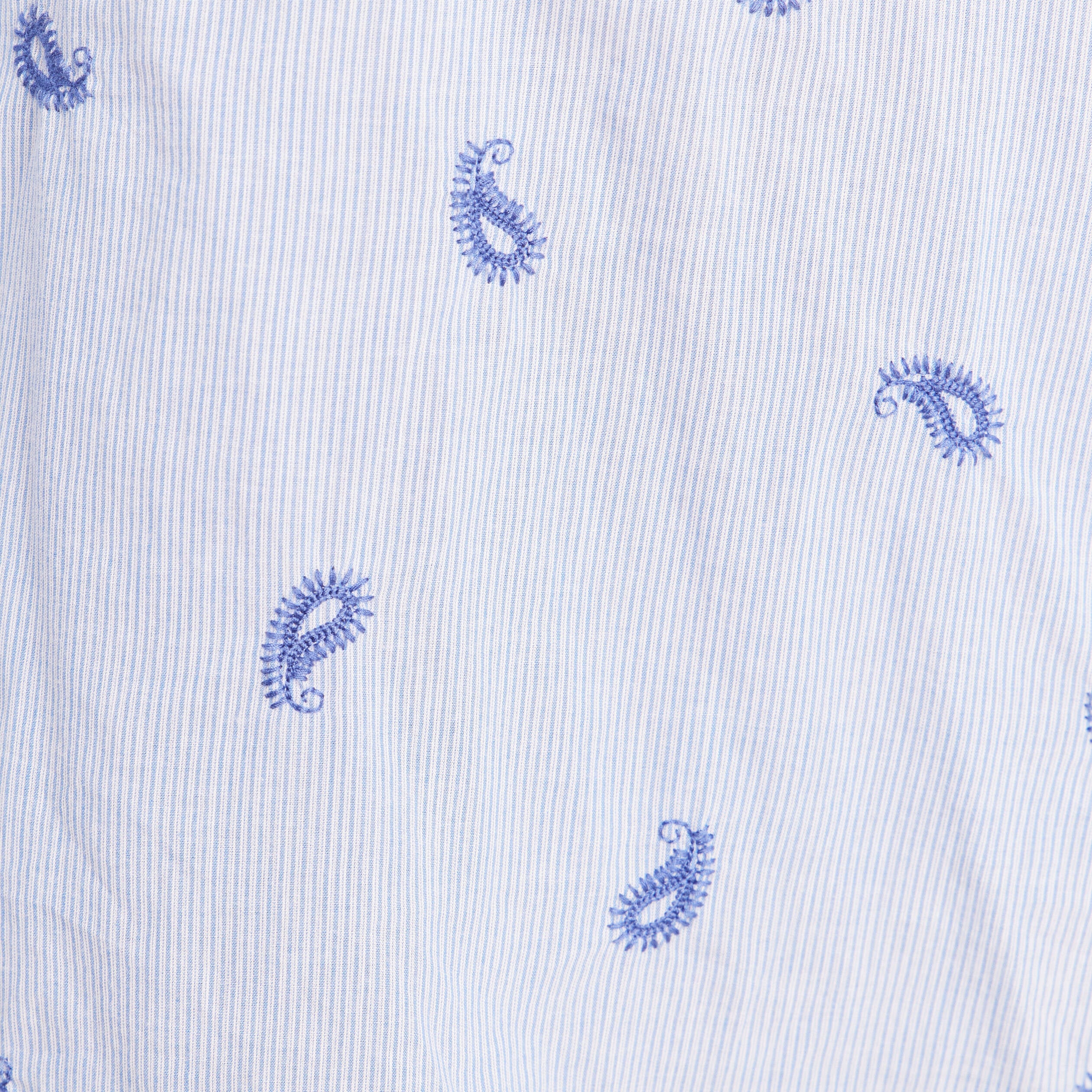 Blouse ample manches longues fluide bleu femme