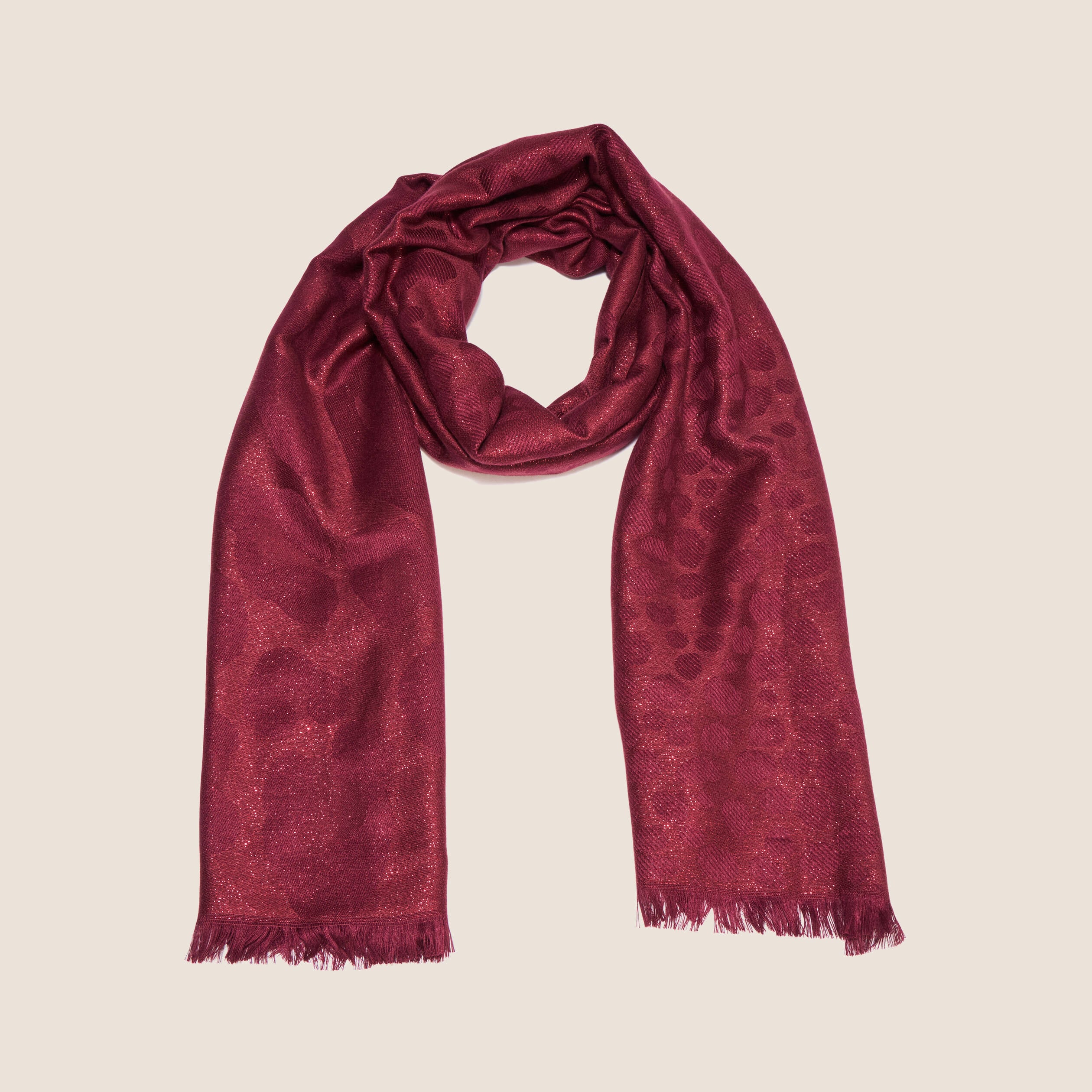 Foulard bordeaux femme