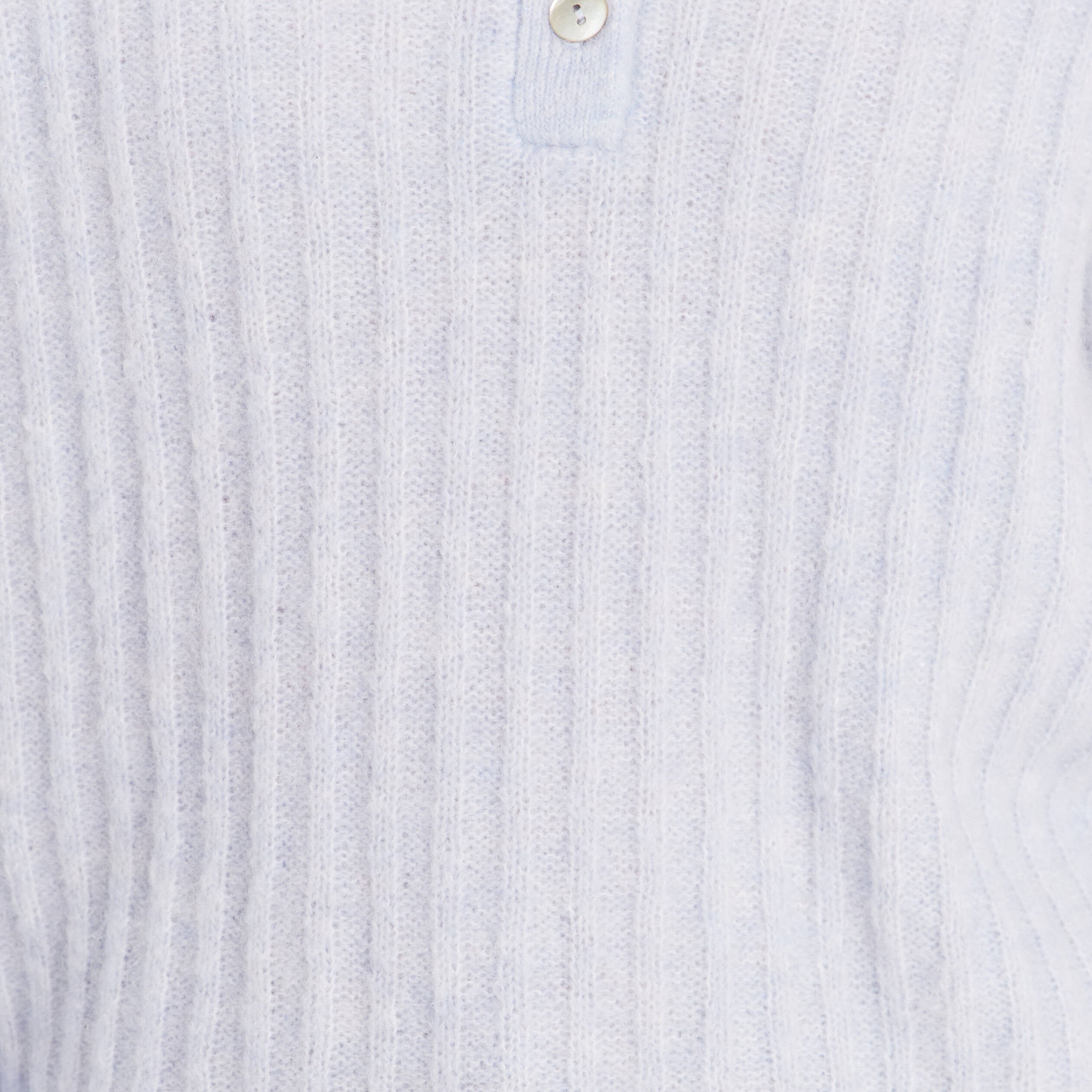 Pull col tunisien denim snow gris femme