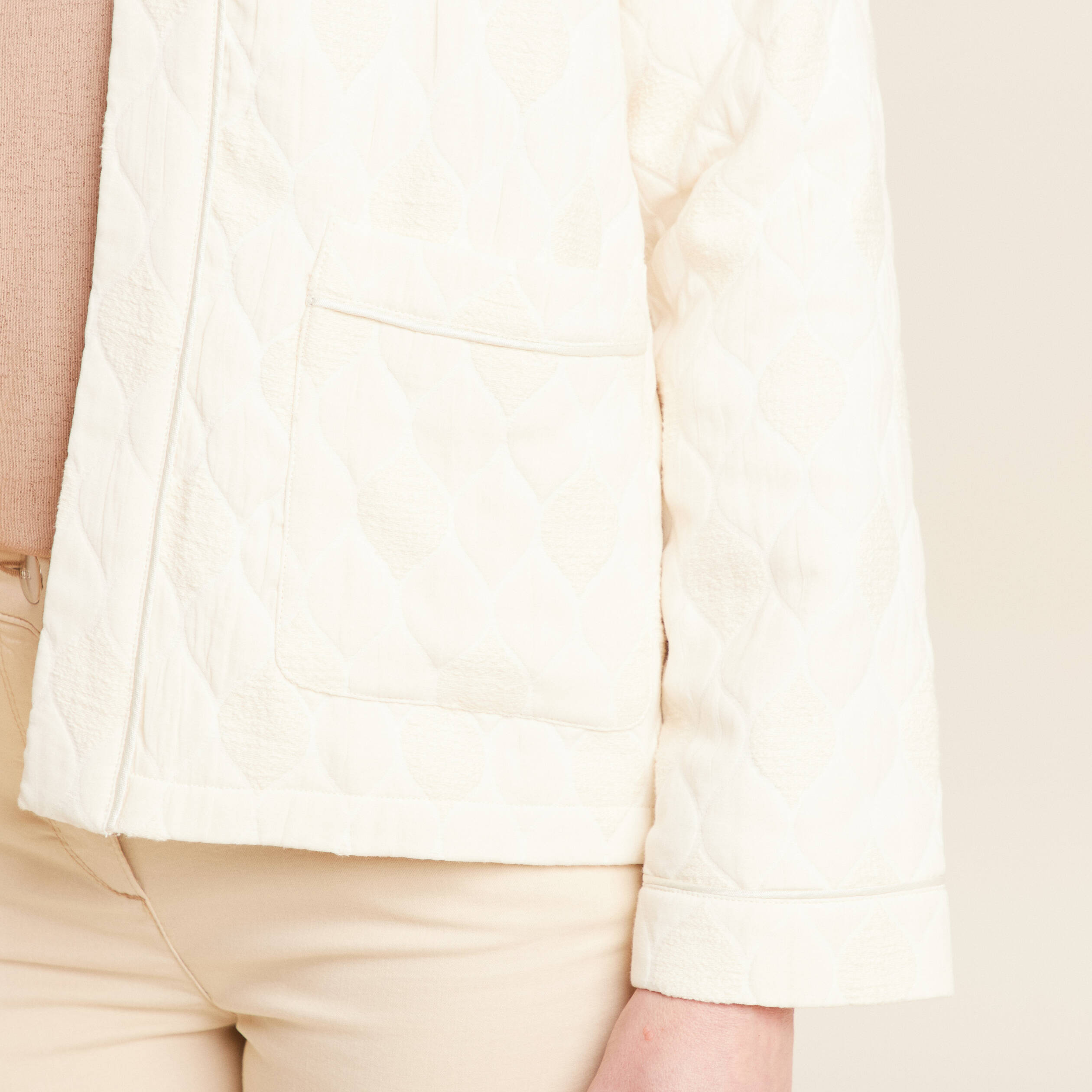 veste matelassee ecru femme Veste matelassée ecru femme