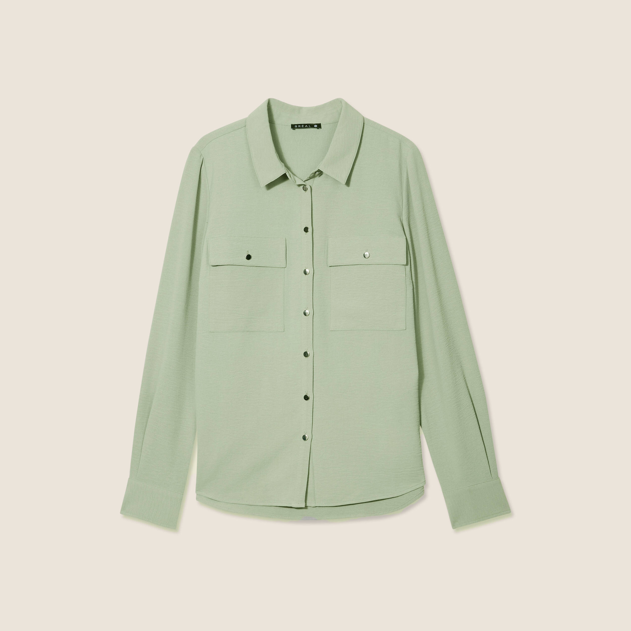 chemise manches longues vert clair femme Chemise manches longues vert clair femme