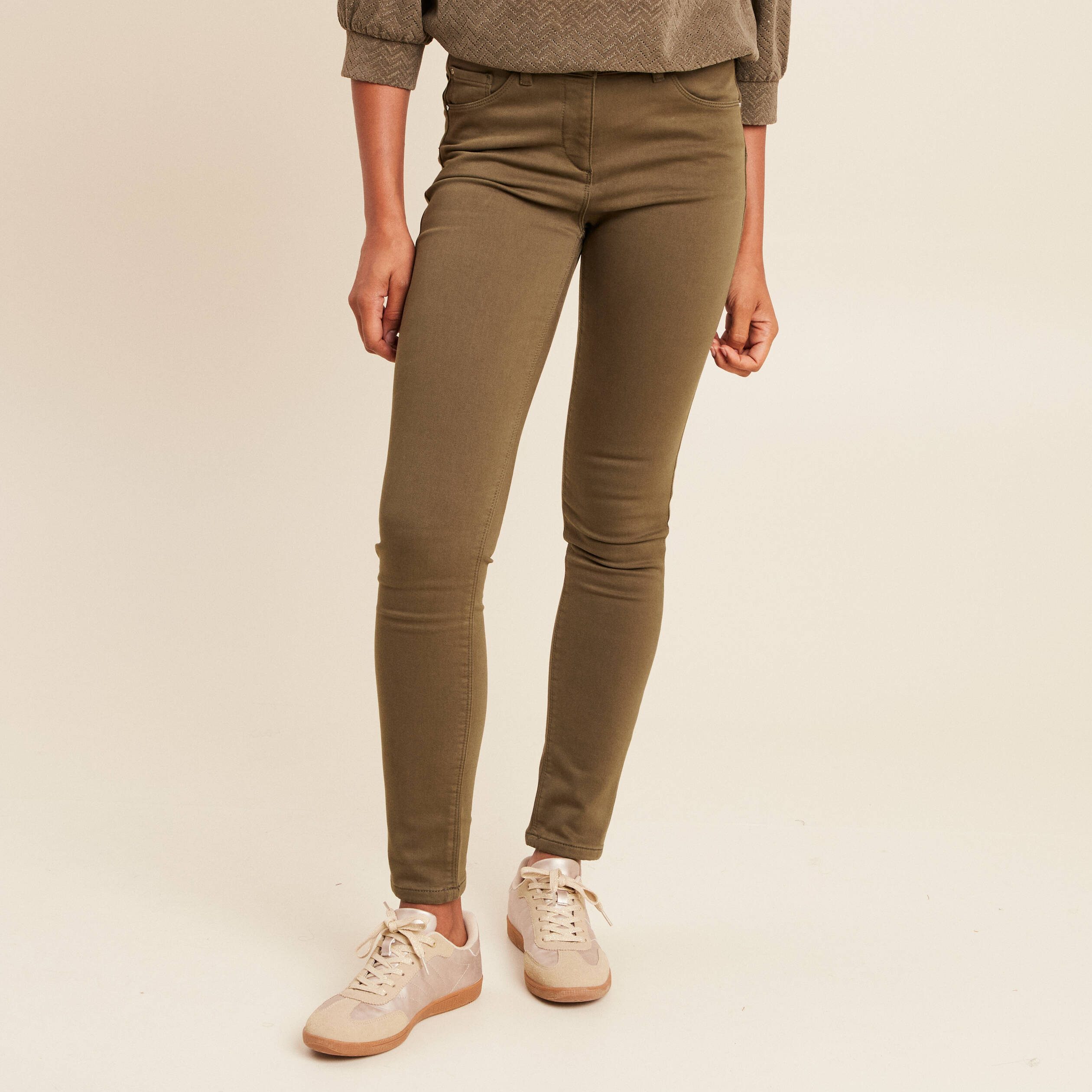 Pantalon magique Le Chaud vert kaki femme